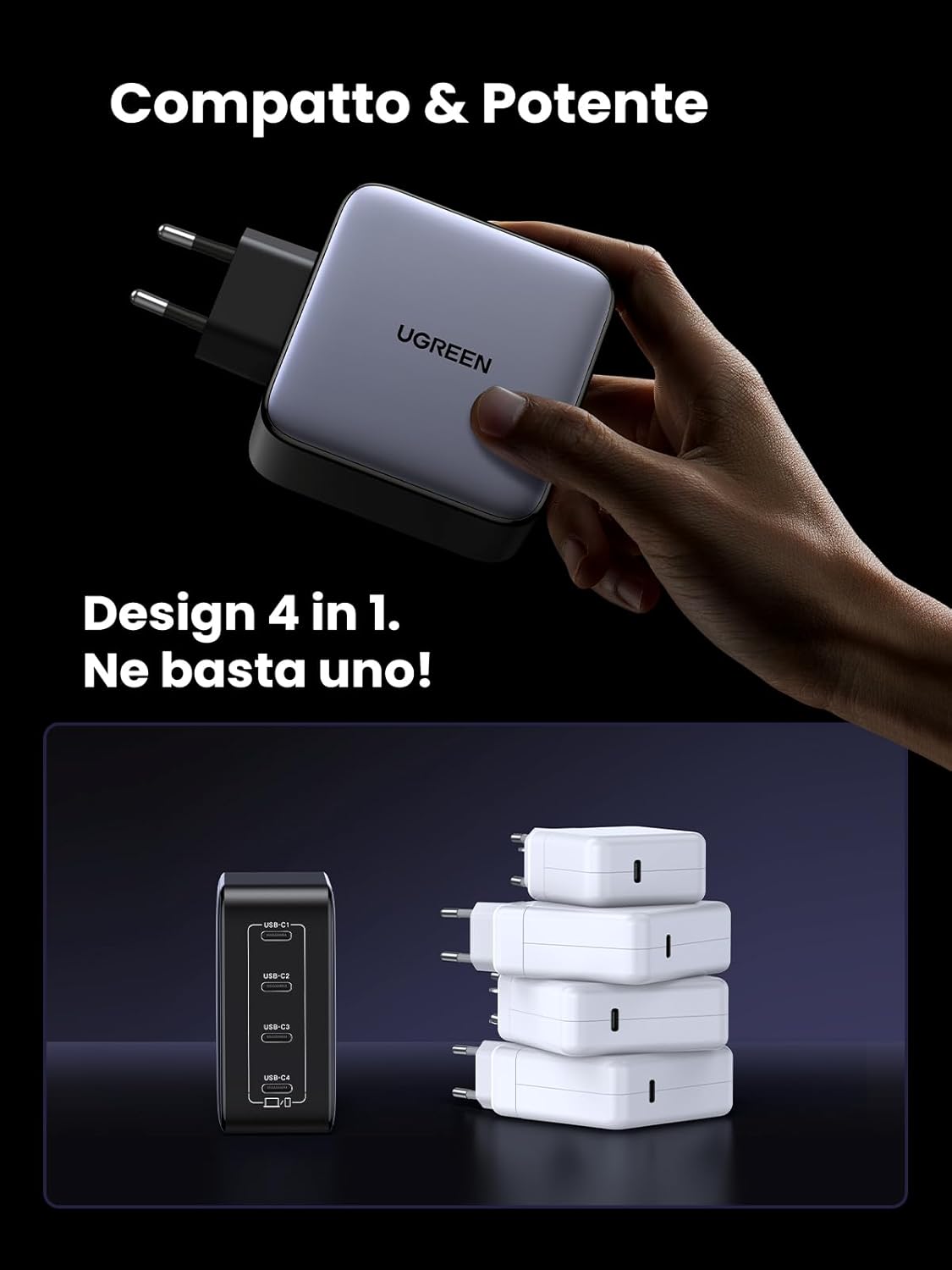 Thumbnail 5 de UGREEN Nexode Caricatore 100W 4 Porte USB-C