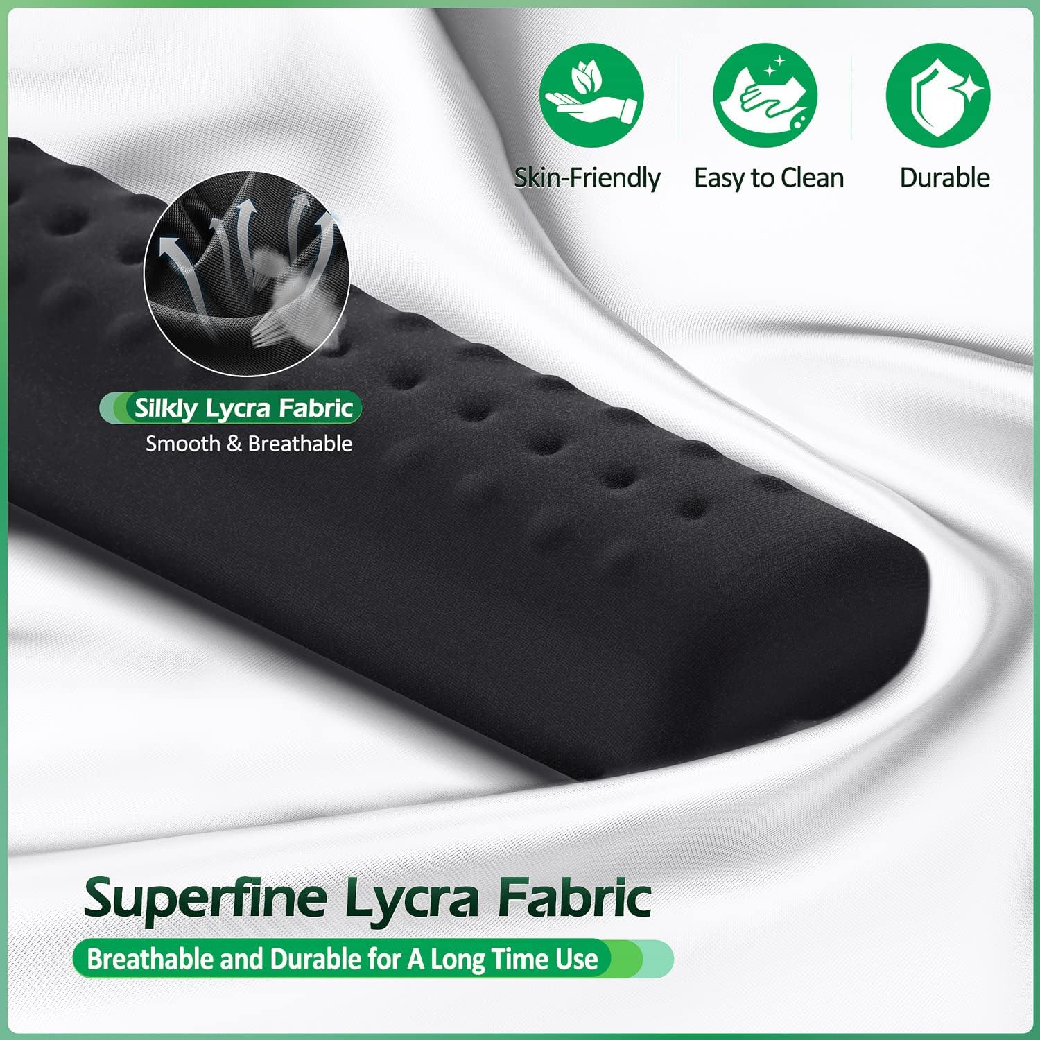 Detalle 2 de Gimars Poggiapolsi Tastiera Memory Foam 429x64mm