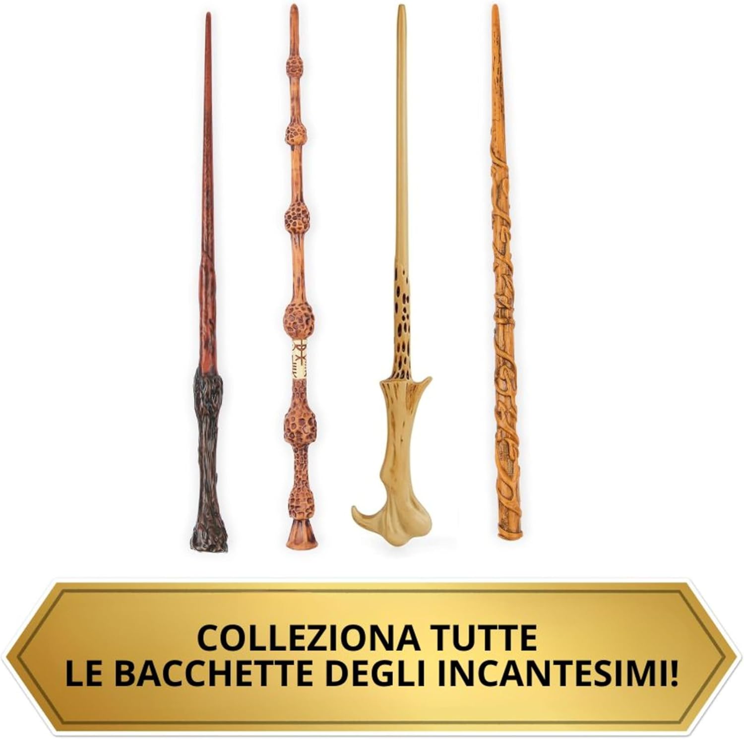 Detalle de Bacchetta degli Incantesimi di Hermione Granger – Wizarding World, 30,5 cm con Carta Incantesimo