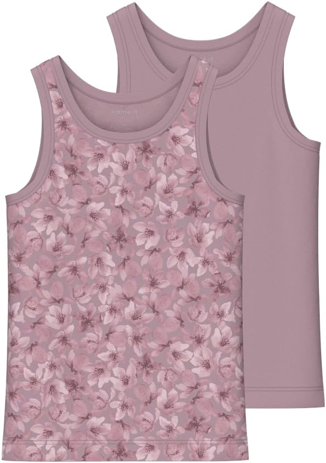 Detalle de ONLY & SONS Mädchen Nmftank Top 2p Nostalgia Flower (NOOS) – leichter Sommer-Look für warme Tage