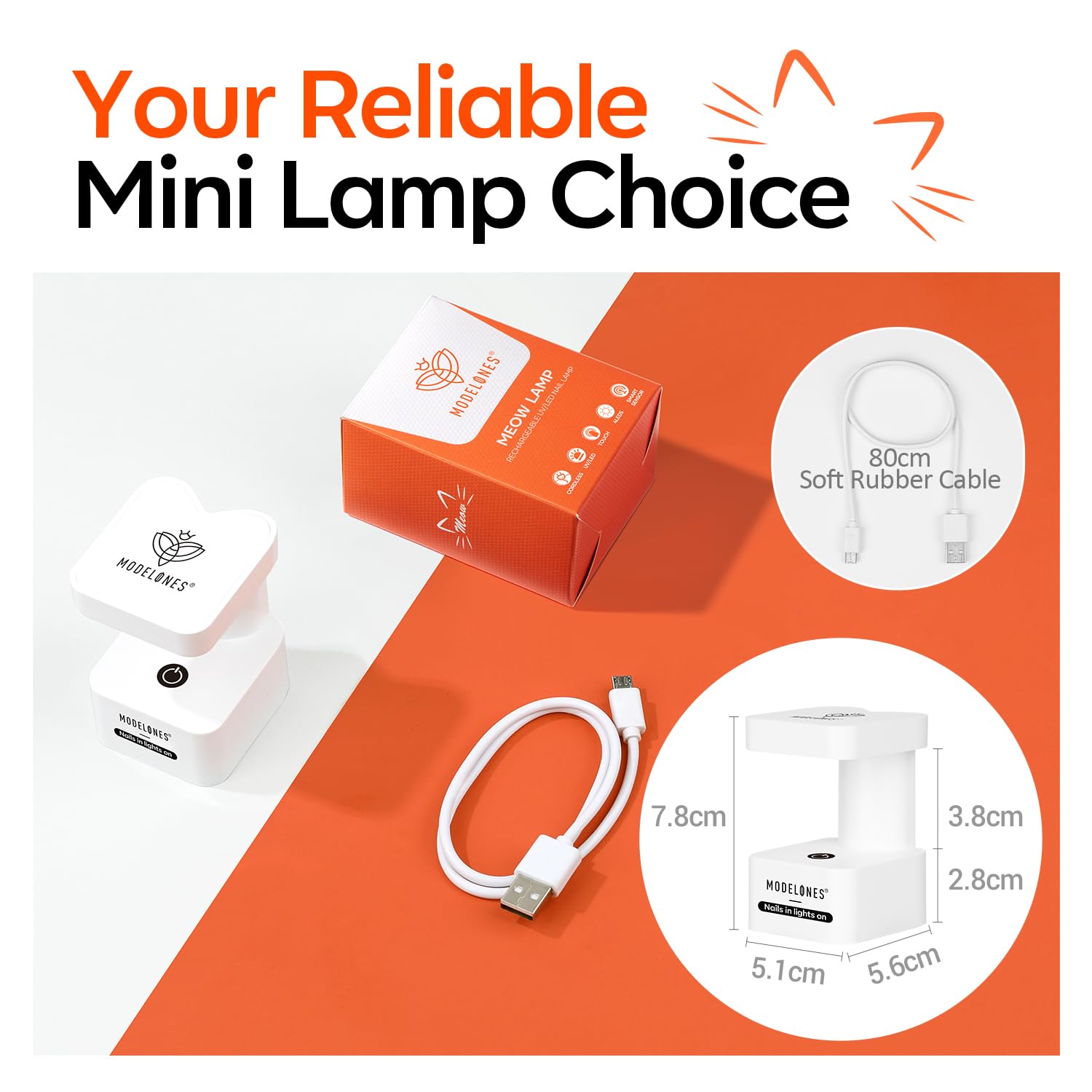 Thumbnail 6 de Modelones Mini UV Nail Lamp, 800mAh