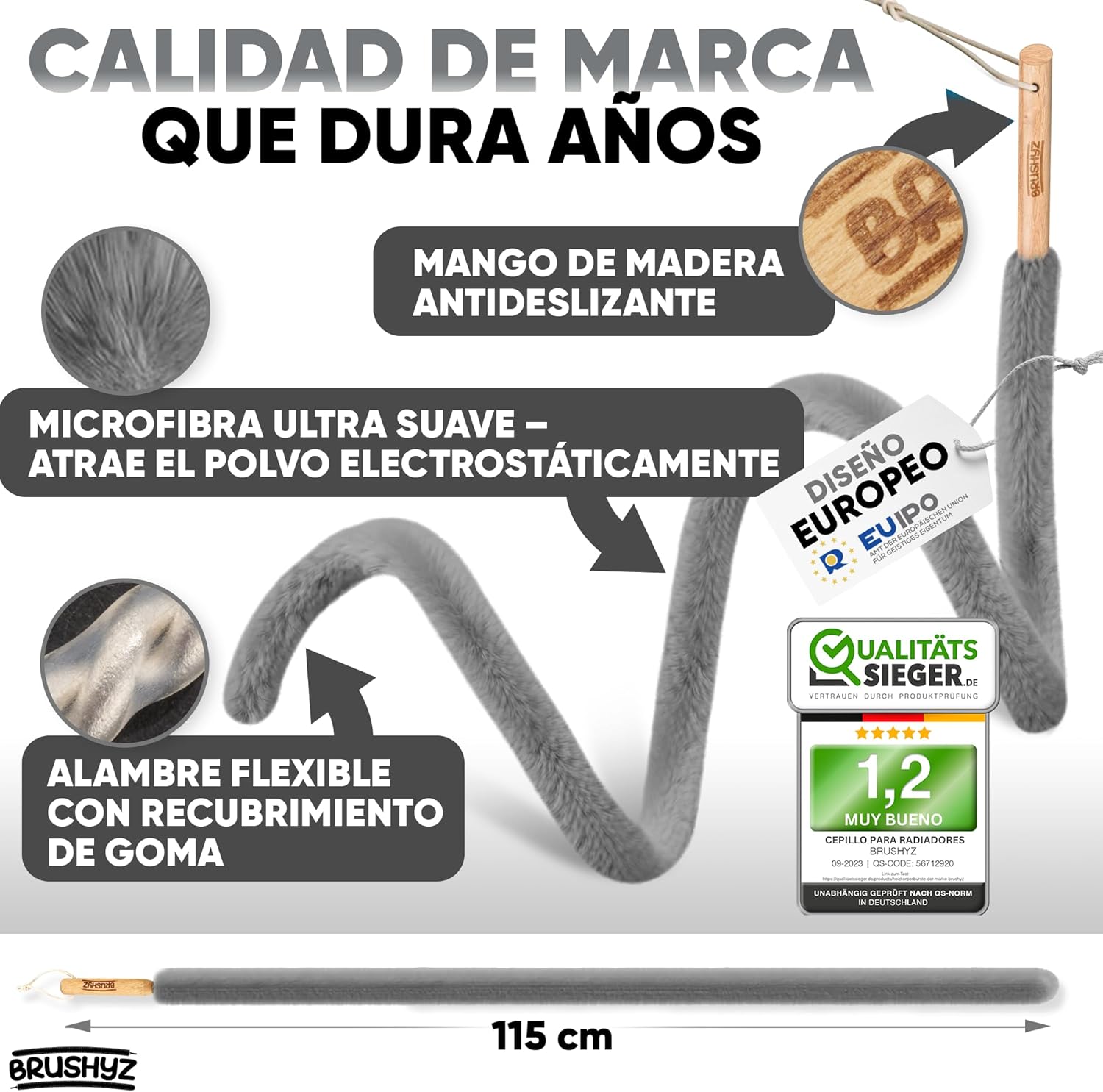 Thumbnail 3 de BRUSHYZ Cepillo para radiadores 115 cm