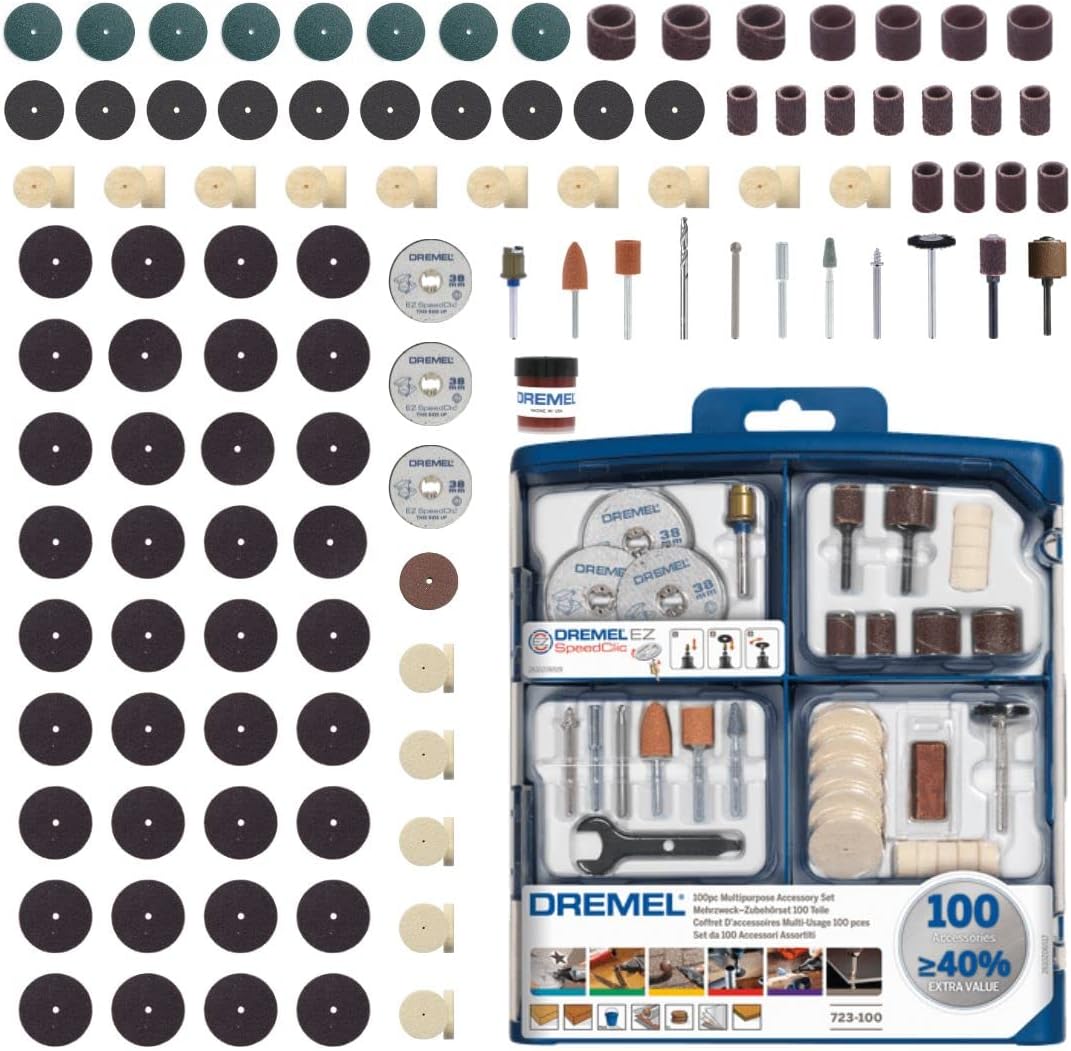Thumbnail 4 de Dremel 724 EZ SpeedClic Accessory Set (150 accessories) for cutting, sanding, polishing and more