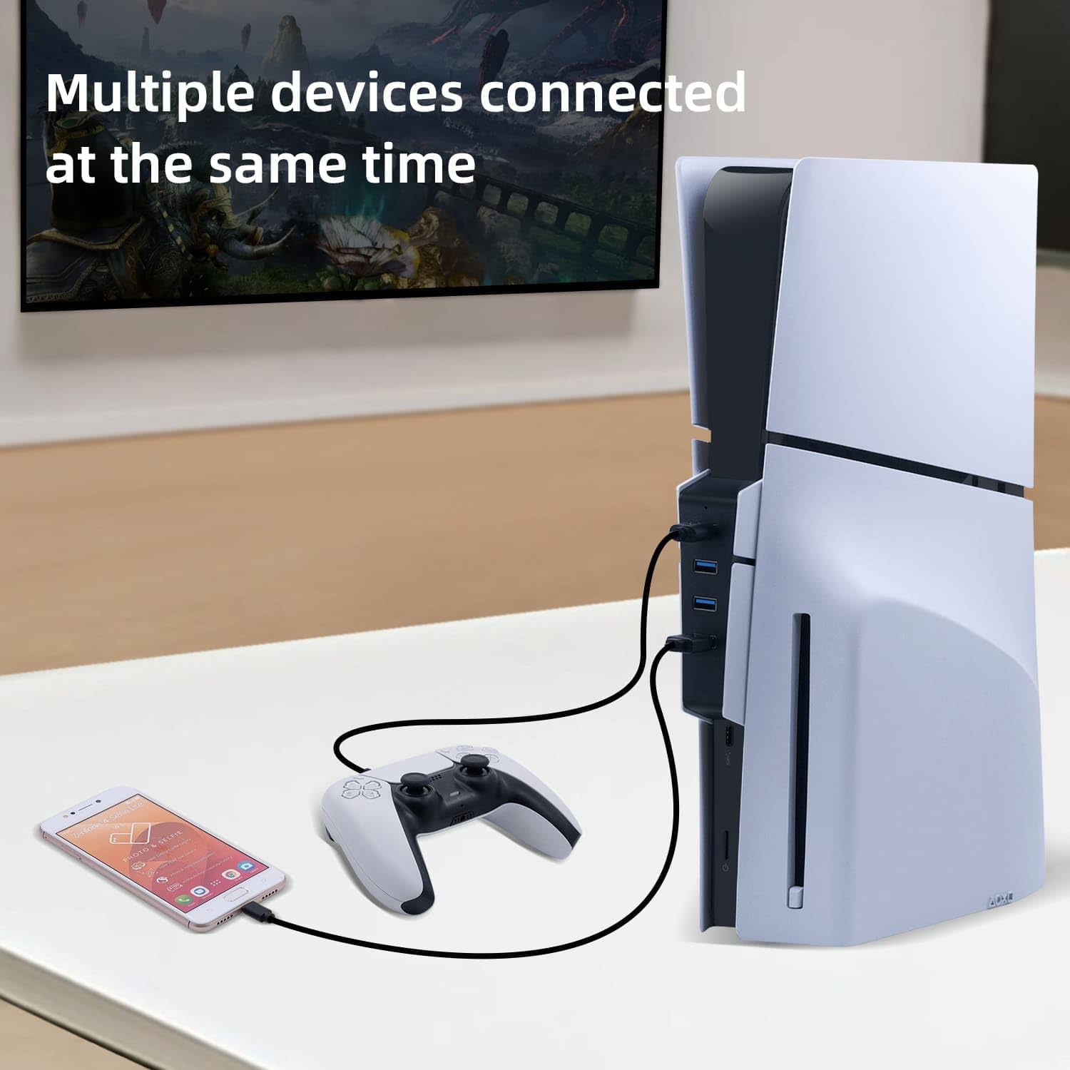 Thumbnail 5 de Mcbazel PS5 Slim Hub USB 4 ports