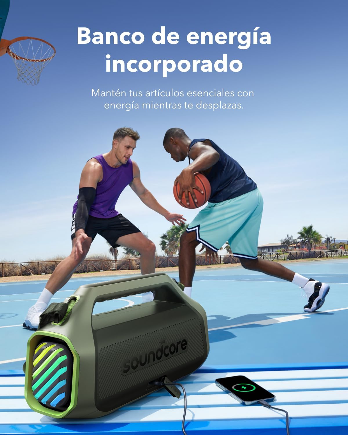 Thumbnail 5 de Soundcore Boom 2 Plus: Altavoz Bluetooth Potente con RGB 🎶