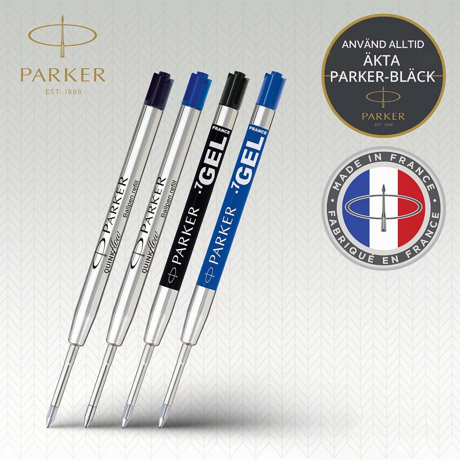 Detalle de Parker Jotter London Discovery Pack – kulspets- och gelrefiller, mediumspets