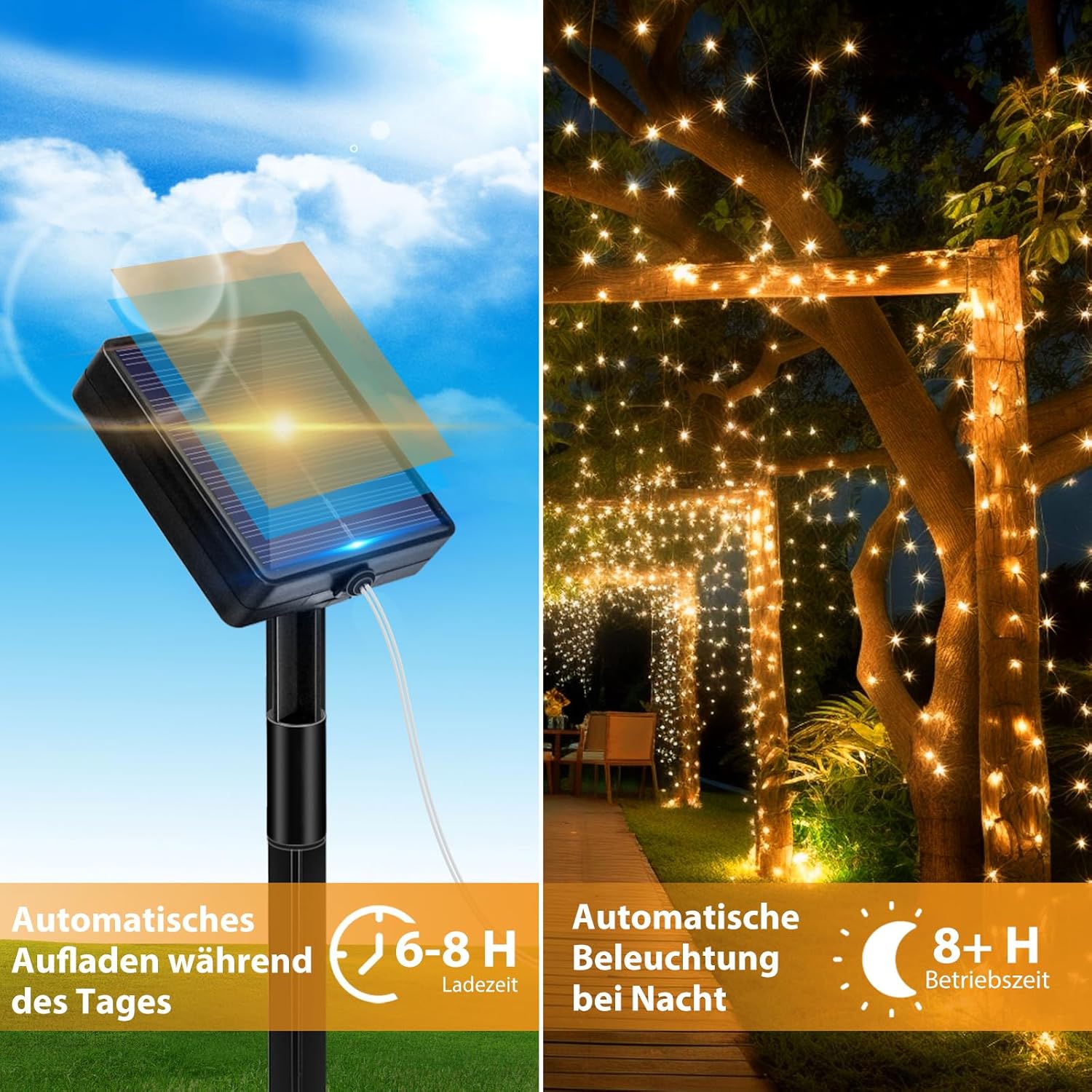 Thumbnail 1 de Peasur Solar Lichterkette 3x12 m mit LED