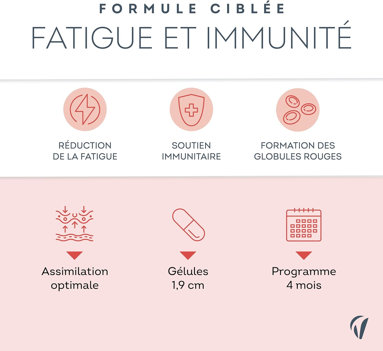 Thumbnail 2 de Vitavea Fer Bisglycinate 14 mg + Vitamine C & Cuivre – absorption élevée, 120 gélules vegan, fabriqué en France