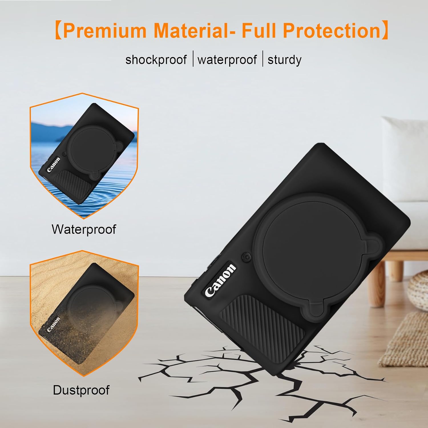 Detalle de Elonbo Silicone Case for Canon PowerShot SX740 HS / SX730