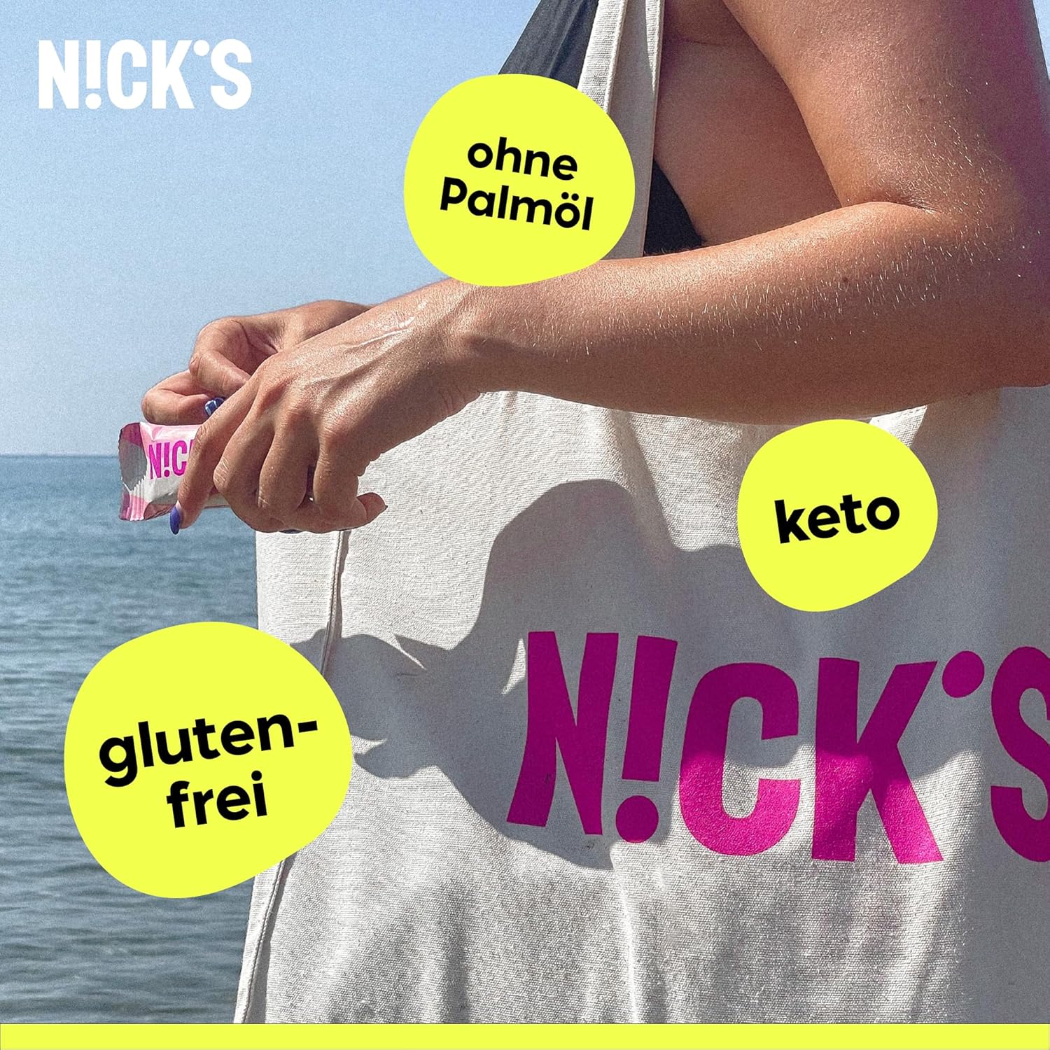 Thumbnail 4 de NICKS Keto Riegel Peanuts n Fudge — 15x40g 🍫
