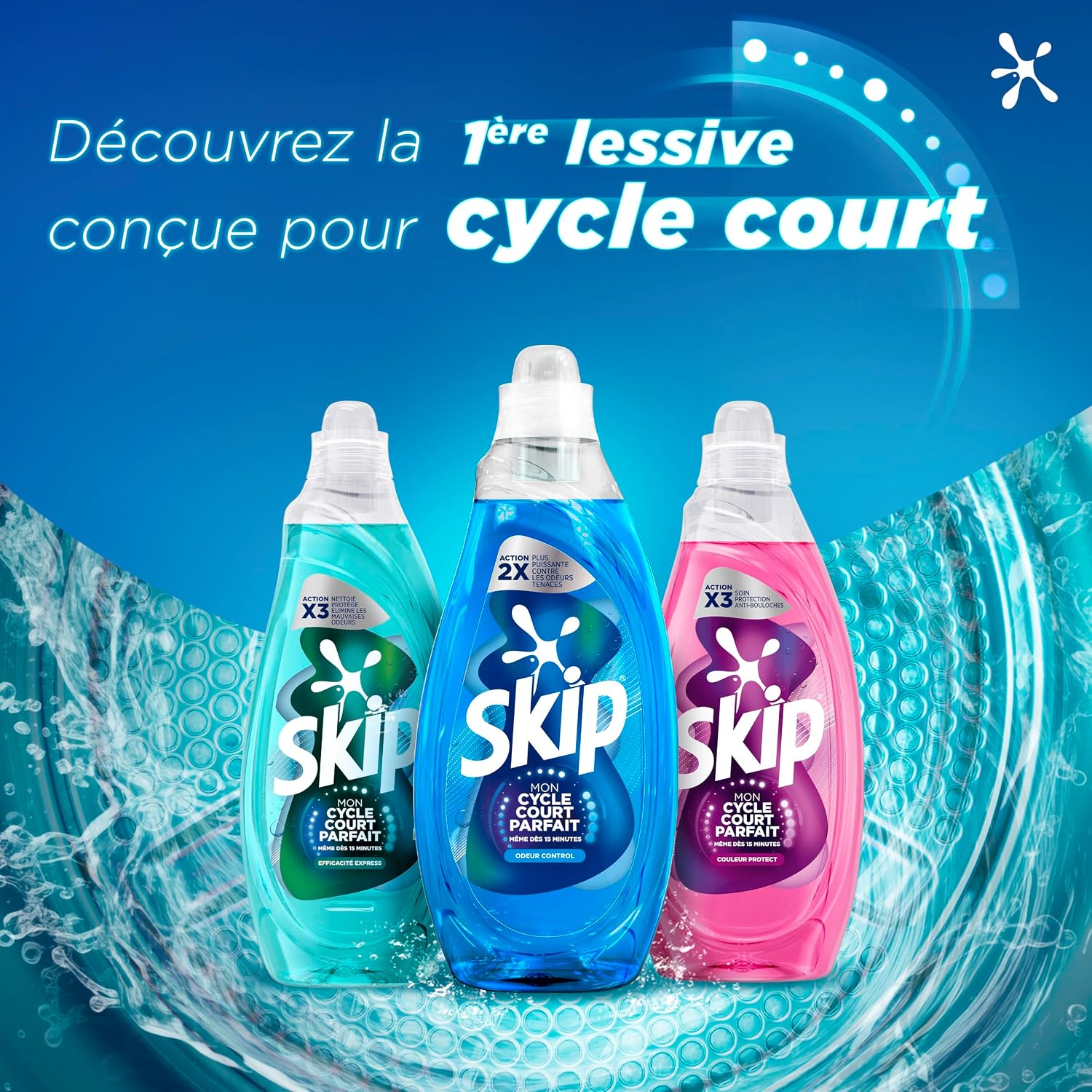 Thumbnail 6 de Skip Lessive Liquide Mon Cycle Court Parfait Odeur Control – 57 lavages