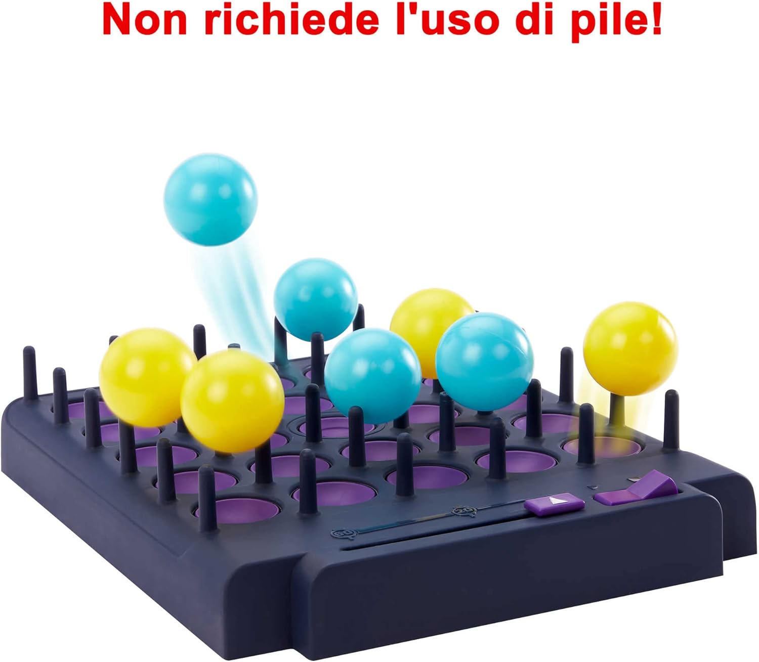 Thumbnail 4 de Mattel Games Bounce-Off Pop-Out: gioco di società con timer, 16 palline e carte sfida (HKR53)
