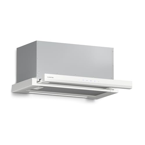 Detalle de Klarstein Velaire campana extractora integrada 60 cm (896 m³/h) con control táctil y LED, blanco