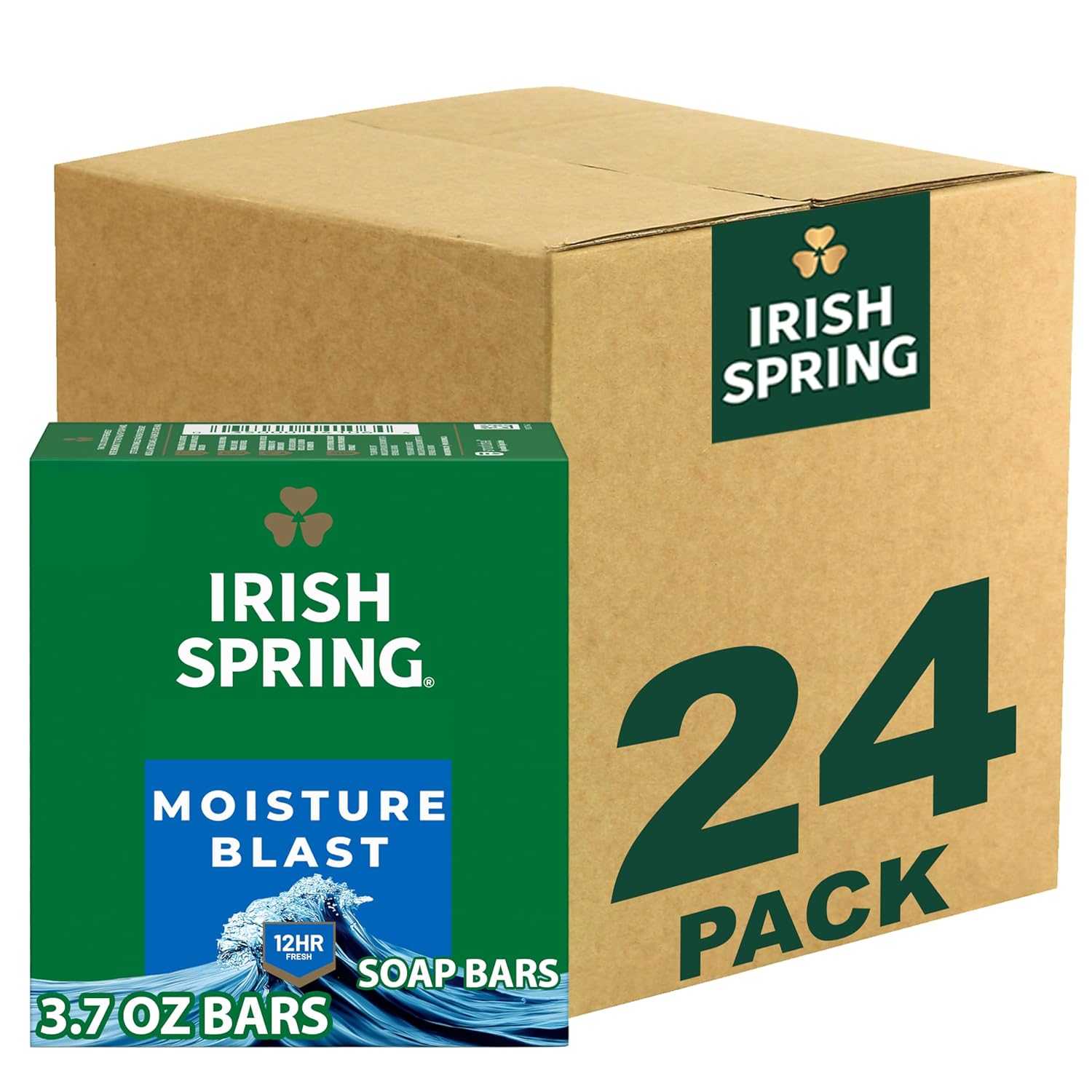 Thumbnail 6 de Irish Spring Bar Soap for Men, Original Clean (3.7 oz) — 3 Count, Pack of 8