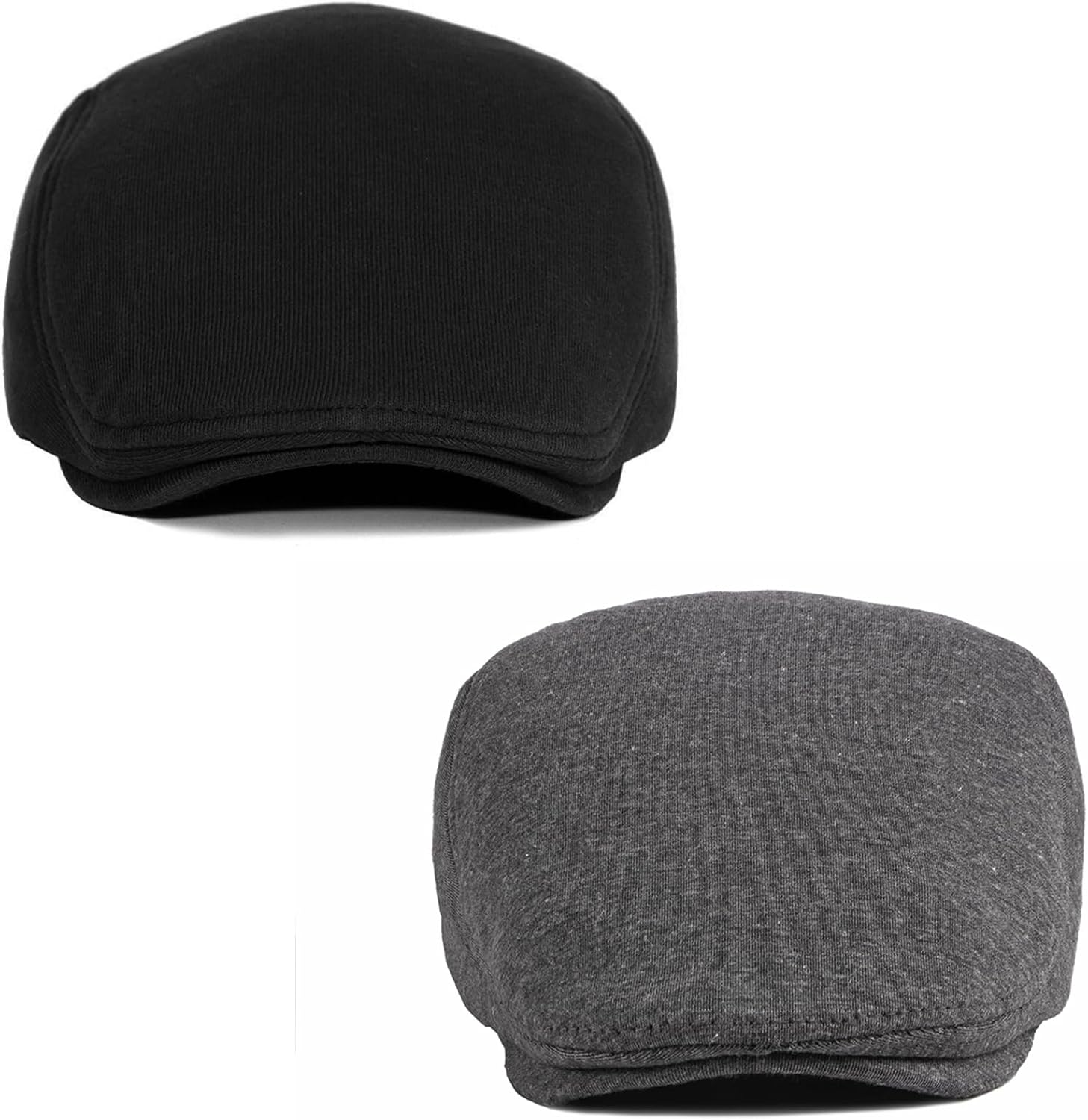 Detalle de Malaxlx 2 Pcs Newsboy Flat Cap Beret Hat Set for Men and Women