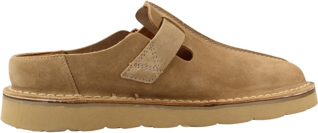 Detalle 2 de Clarks Solsbury Mule Sandal Homme en suède sombre