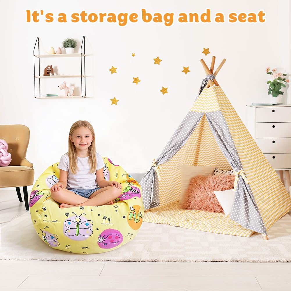 Thumbnail 6 de Umllpet Sitzsack-Bezug für Stofftiere – 2-in-1 Aufbewahrung und Sitzgelegenheit im Kinderzimmer