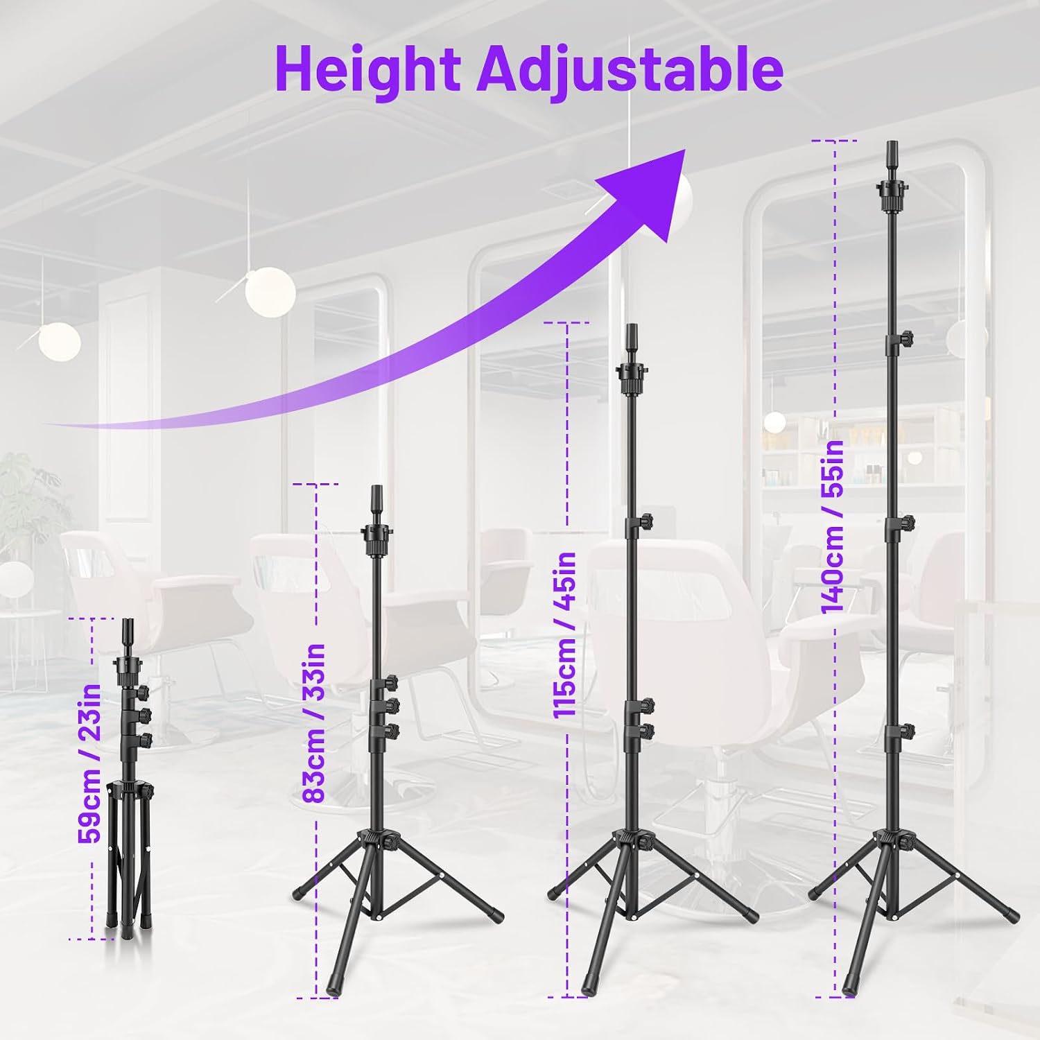 Detalle 2 de TwoWin 55 inch wig stand