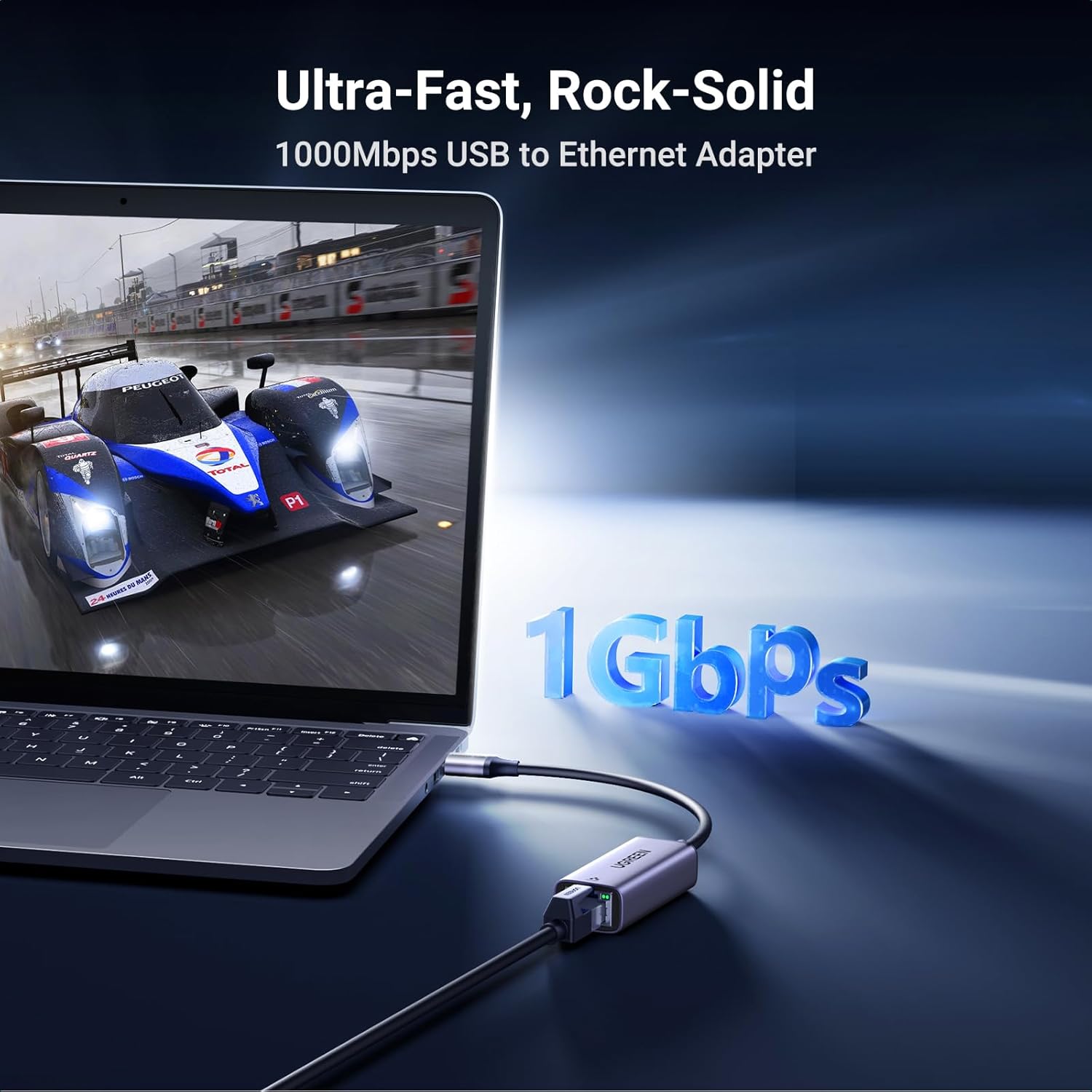 Detalle 2 de UGREEN USB to Ethernet Adapter 1Gbps