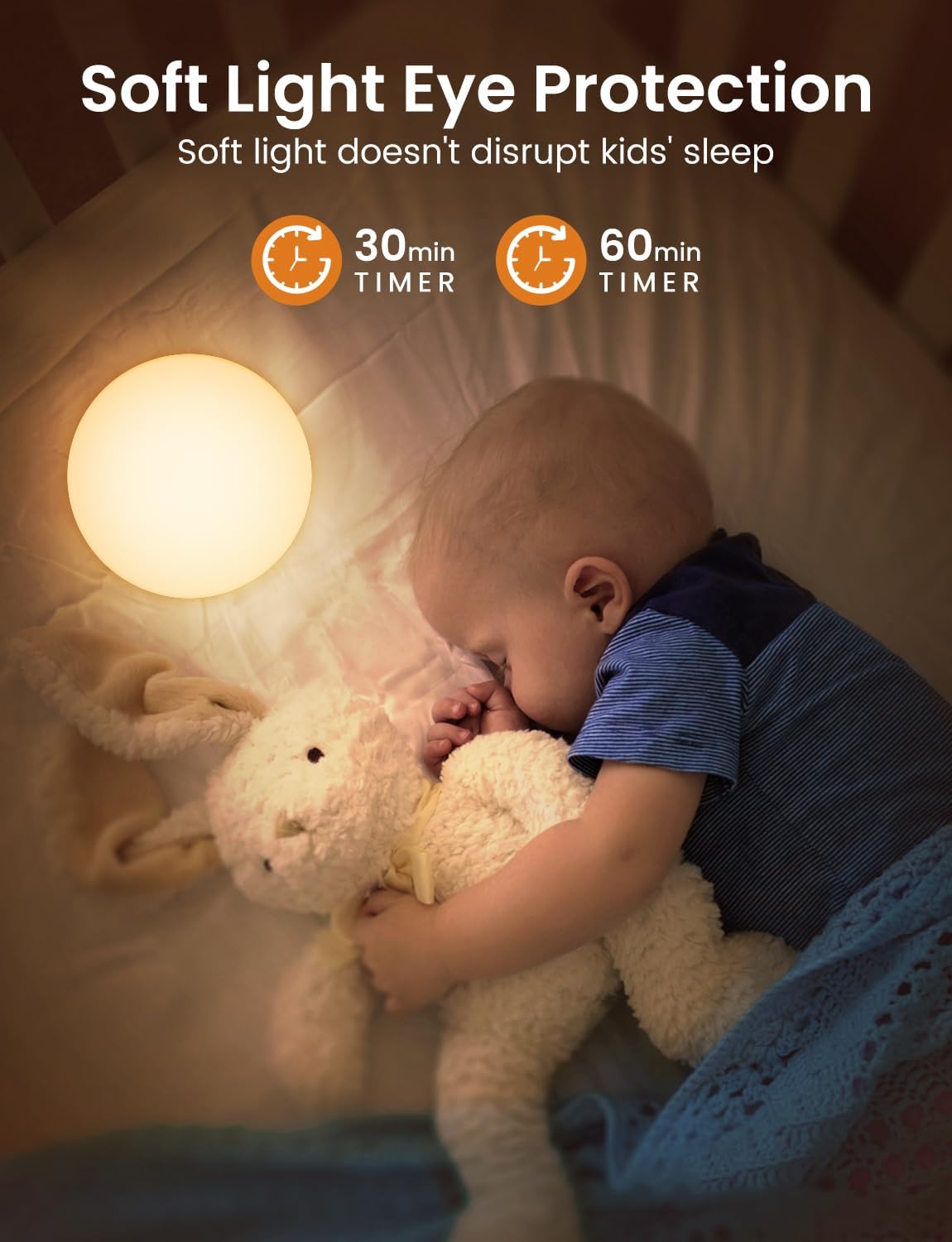 Detalle 2 de KOOFIT Luce Notturna Bambini RGB 8 colori