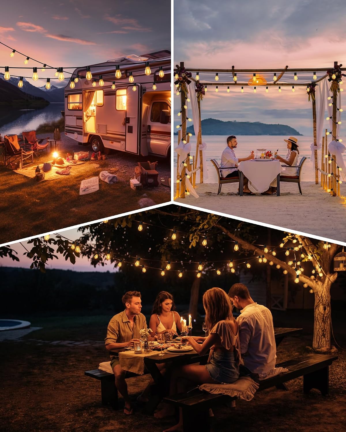 Thumbnail 6 de Torkase GLS-20J2P-E17-S14- 30 ft Outdoor LED String Lights with Dimmable S14 Bulbs