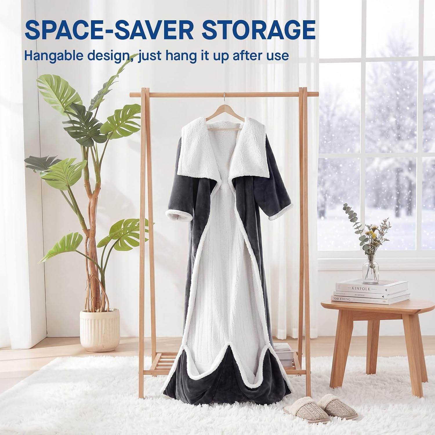Detalle 2 de Sealy SL-HSF50SN-GR Wearable Electric Blanket with Sleeves and Foot Pocket