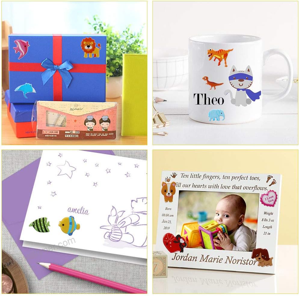 Thumbnail 5 de Vicloon Adesivi 3D 22 fogli 🎨