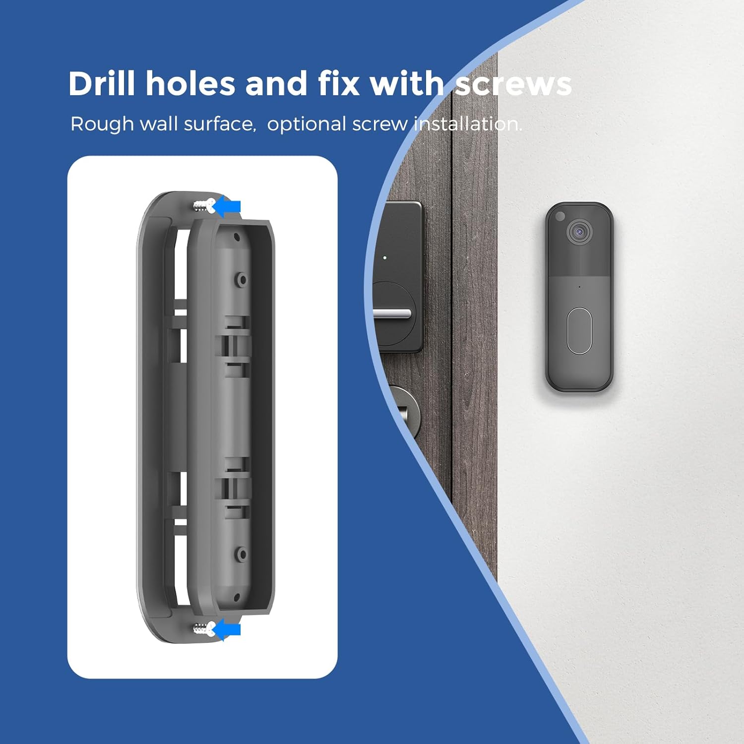 Thumbnail 5 de Gusfeliz Adjustable Doorbell Camera Mount for Blink Video Doorbell 2nd Gen (No Drill) – 35° to 55° Angle Mount