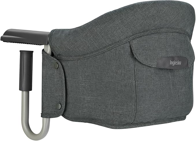 Inglesina Fast 🌟 Asiento de Mesa Plegable y Seguro, Gris Oscuro