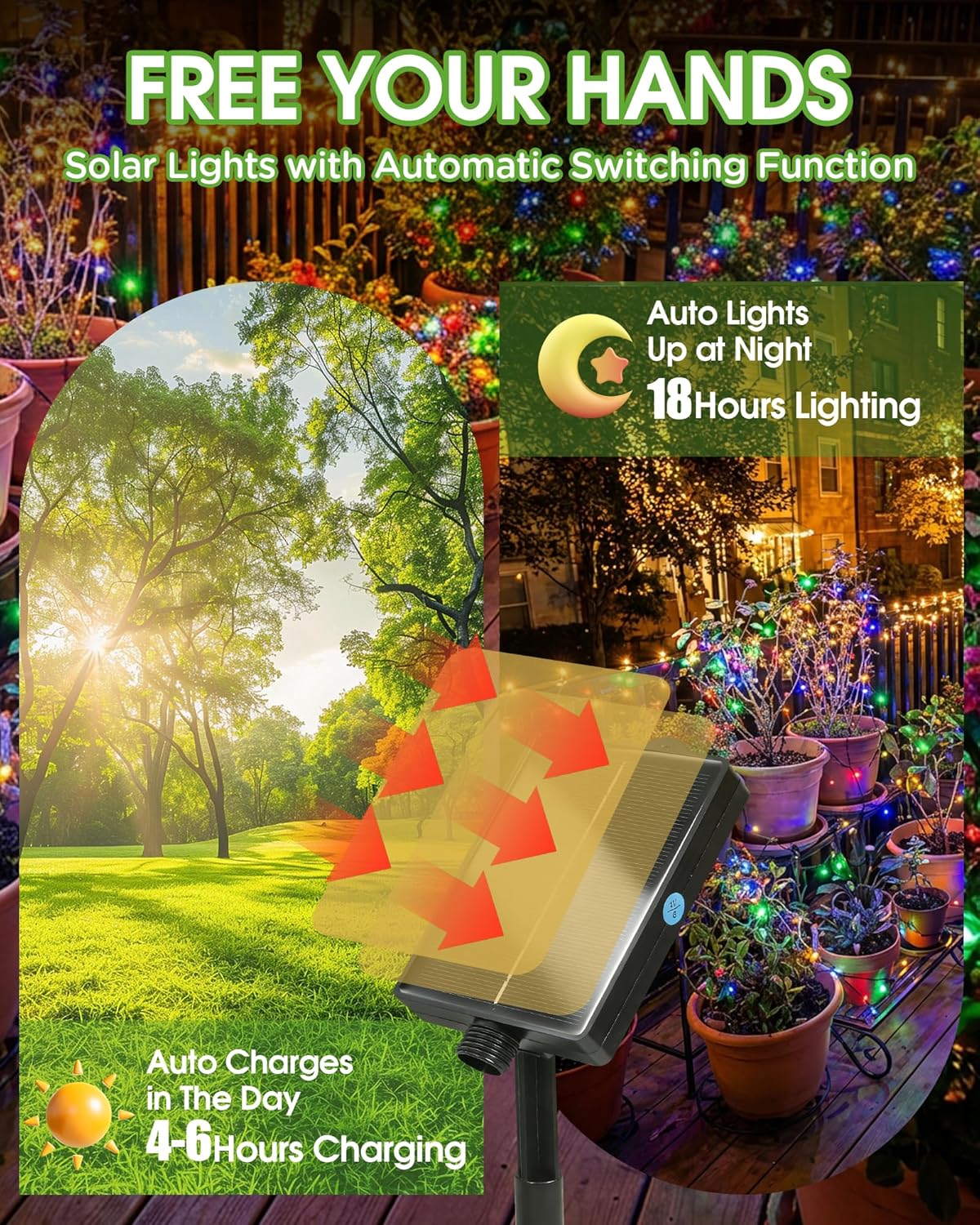 Thumbnail 2 de Lighprenix Solar Outdoor Garden Lights (20m, 200 LED, 8 modes)