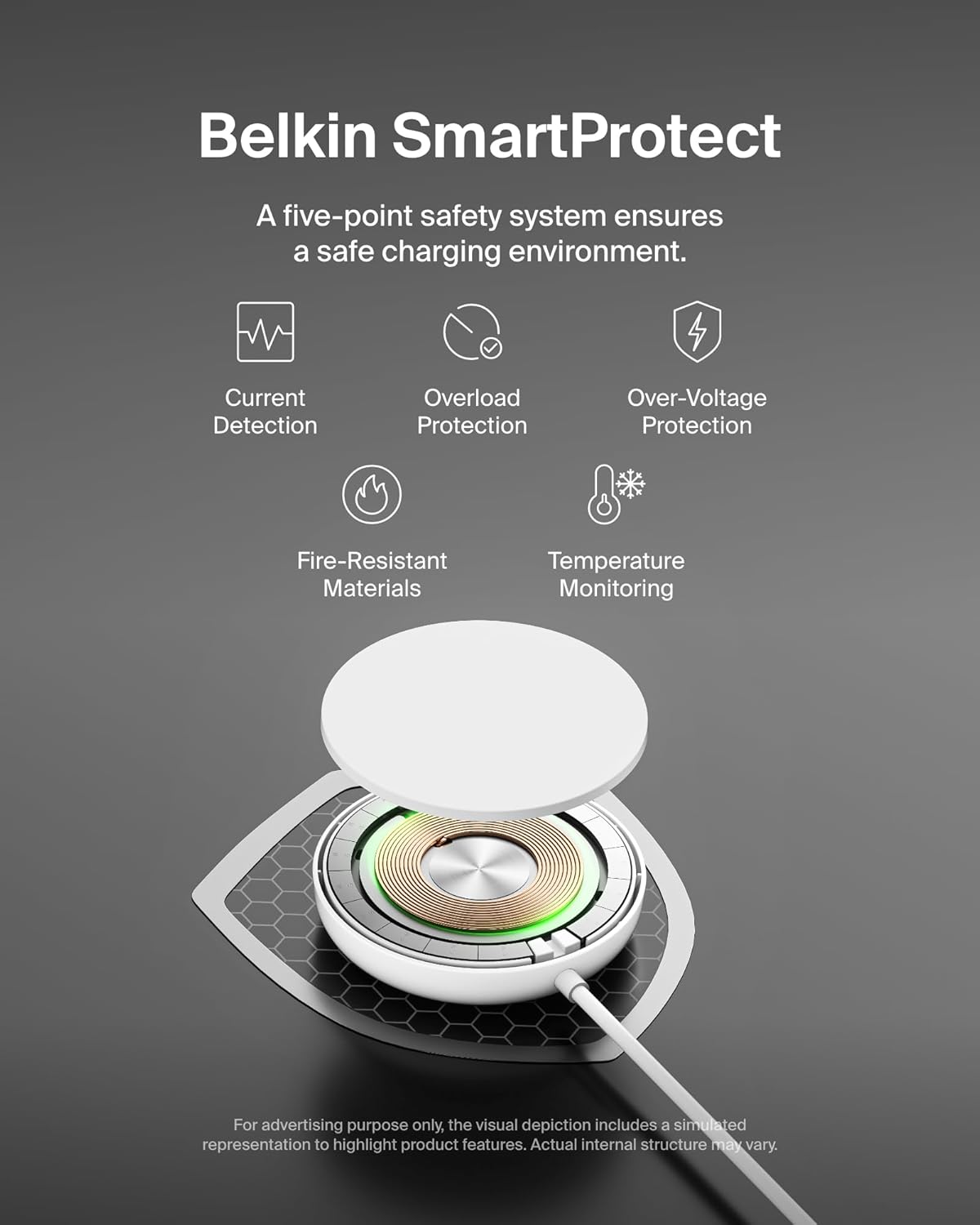 Thumbnail 6 de Belkin Magnetic Wireless Charging Pad 15W with Pop-Up Stand – MagSafe-Compatible Qi2 Charger