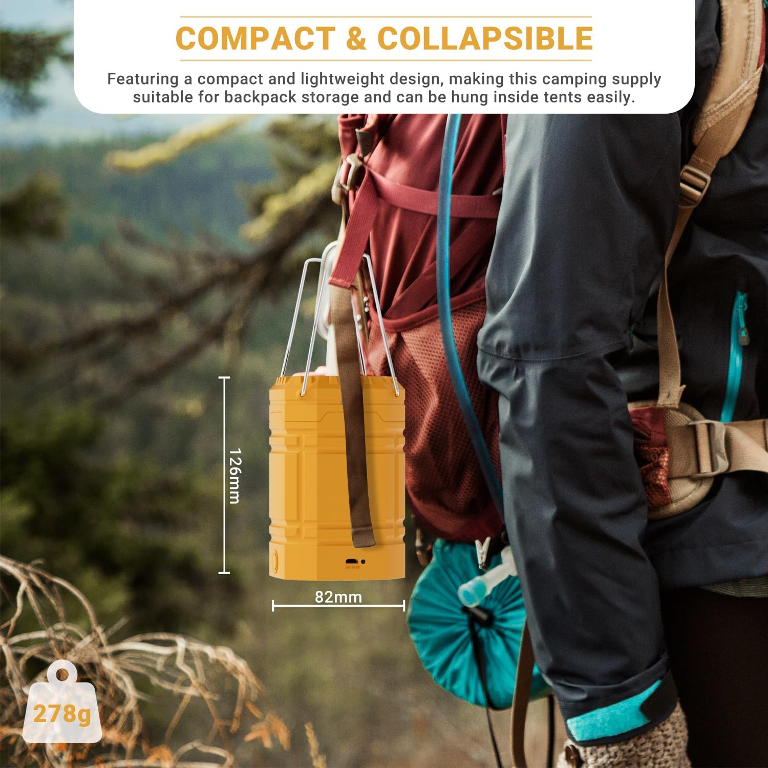 Detalle 2 de ROCAM CL1000 Solar Camping Lantern, 3000mAh, Hand Crank, 12 LEDs