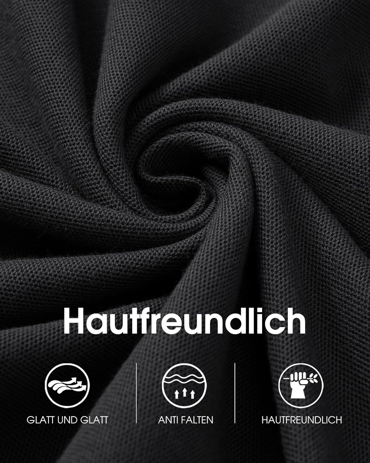 Thumbnail 4 de HMIYA Herren Poloshirt Kurzarm – Basic Polohemd mit Knopfleiste für Sommer, Golf & Alltag