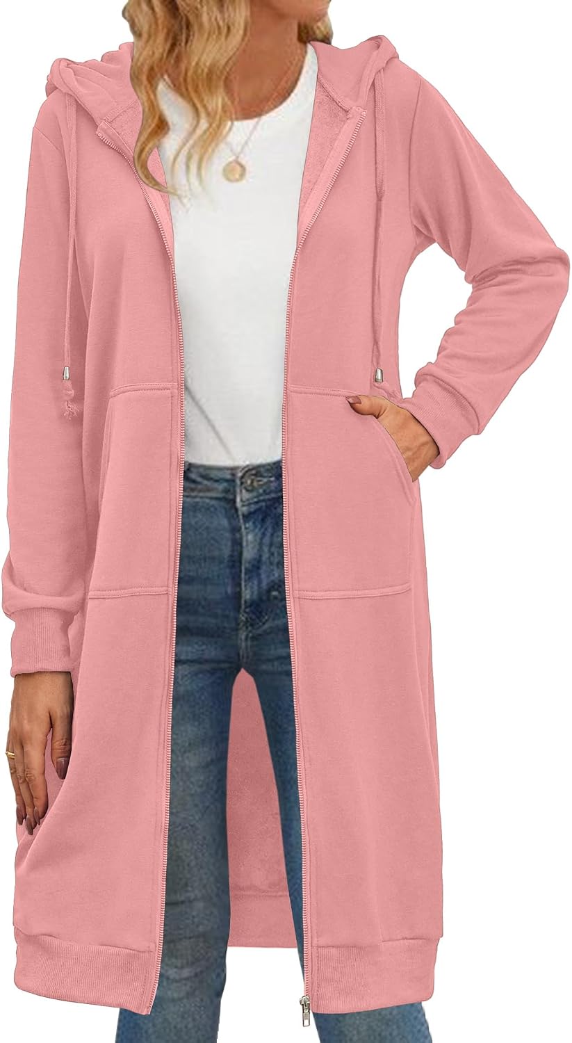 Detalle 2 de Zeagoo Zip Up Hoodie Jacket, Oversized Fleece