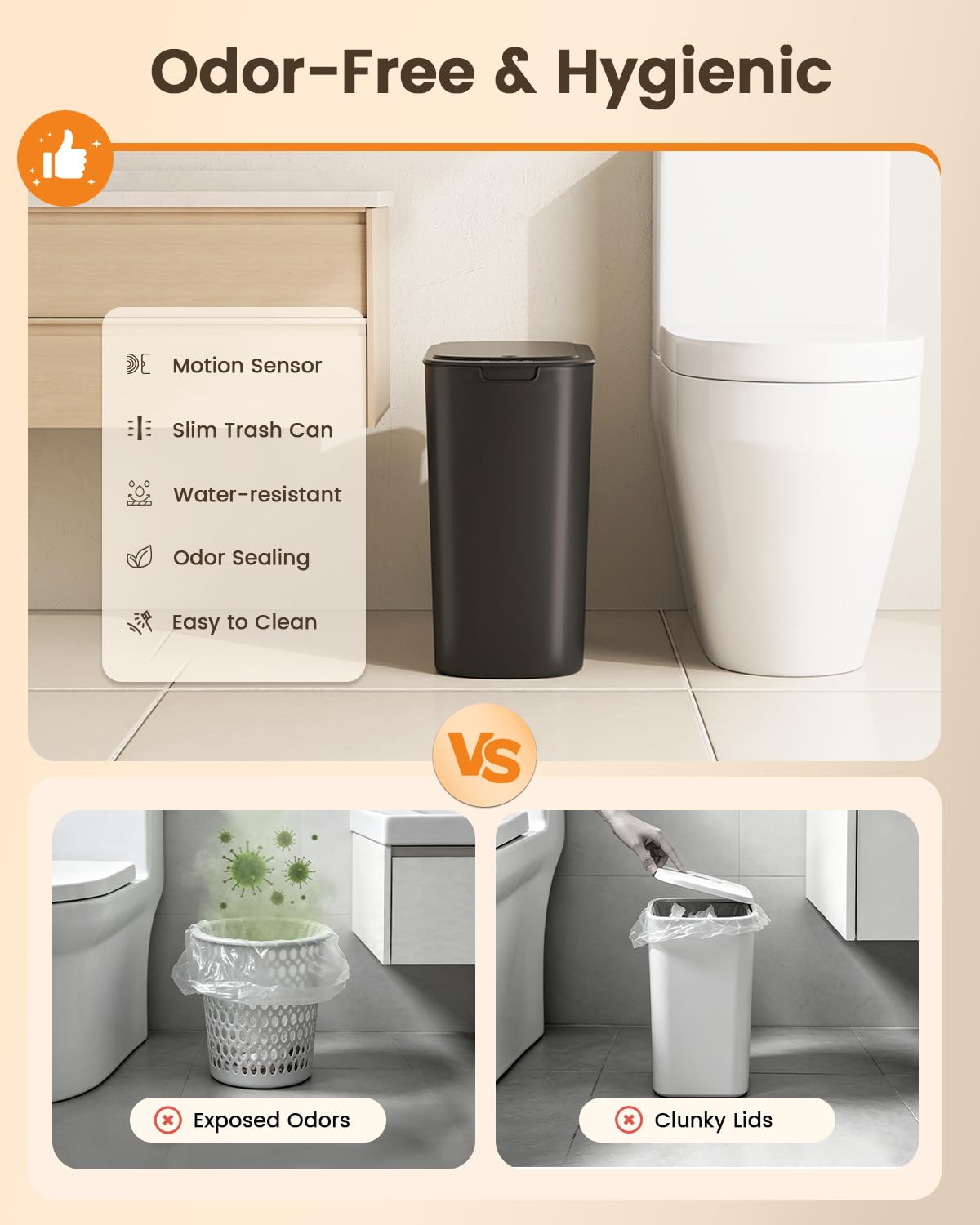 Thumbnail 6 de TIPGO 5-Gallon Motion Senor Trash Can ⚙