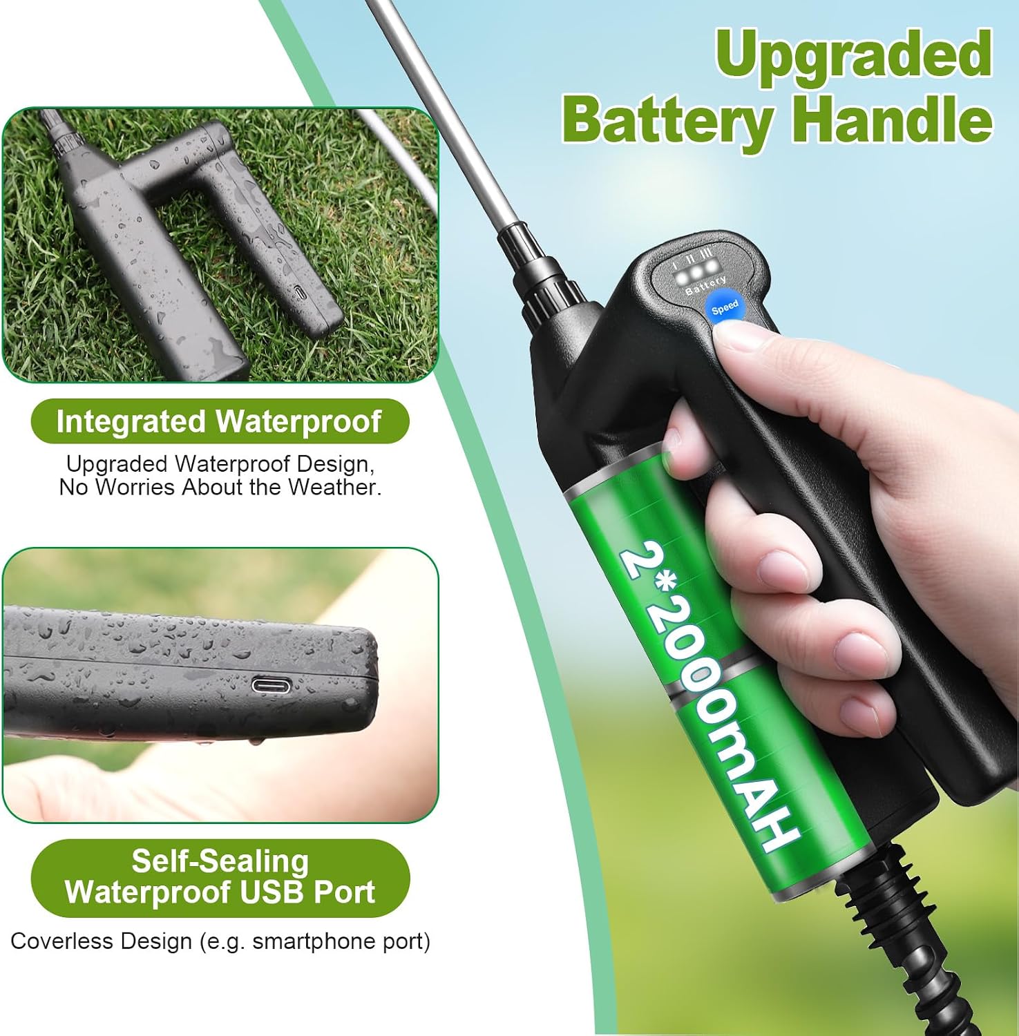 Detalle de SYLSTAR 12L battery knapsack sprayer
