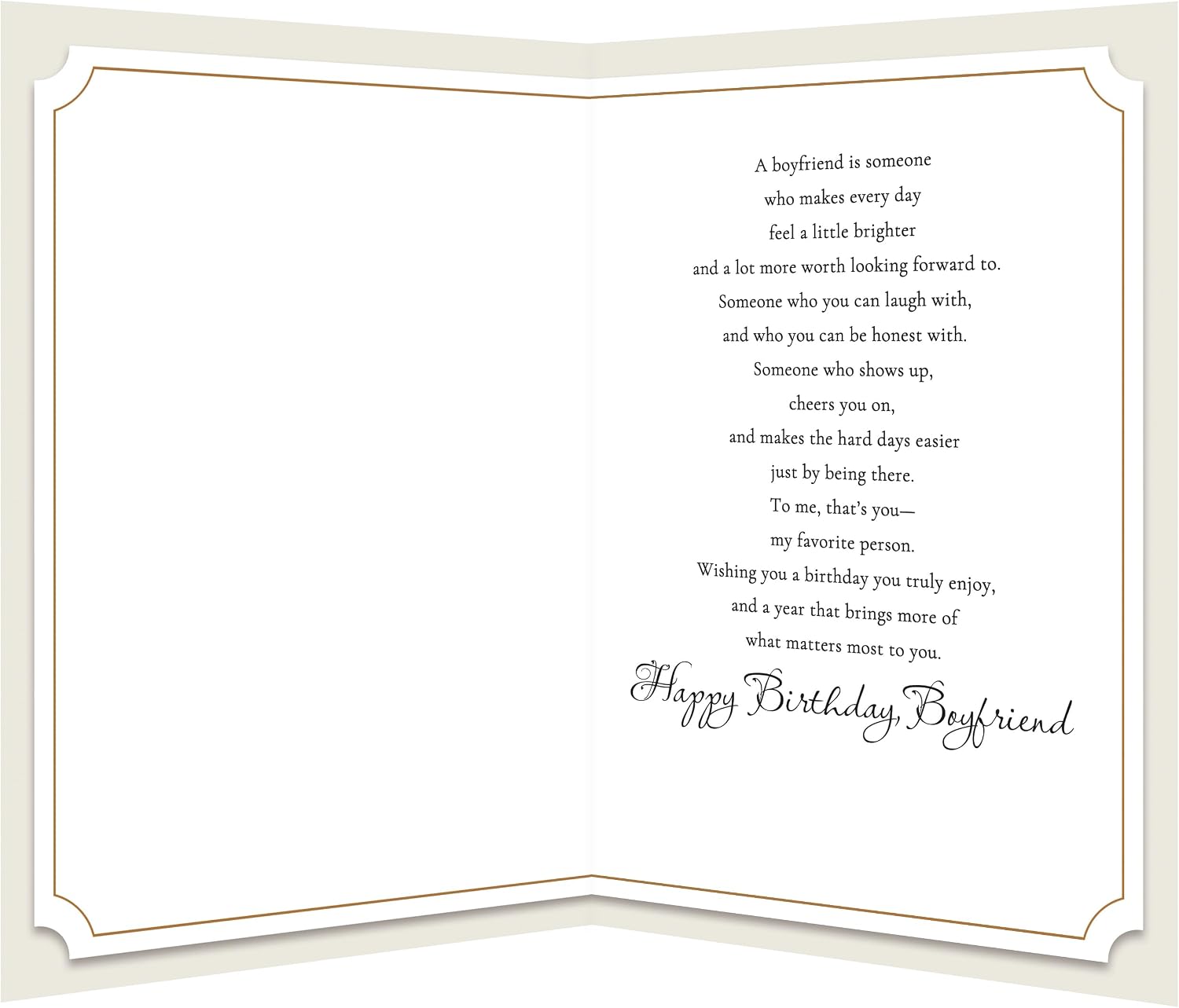 Thumbnail 1 de TzenvoGift Boyfriend Birthday Card, 5.6 x 8.1 Inch, Recycled Cardstock