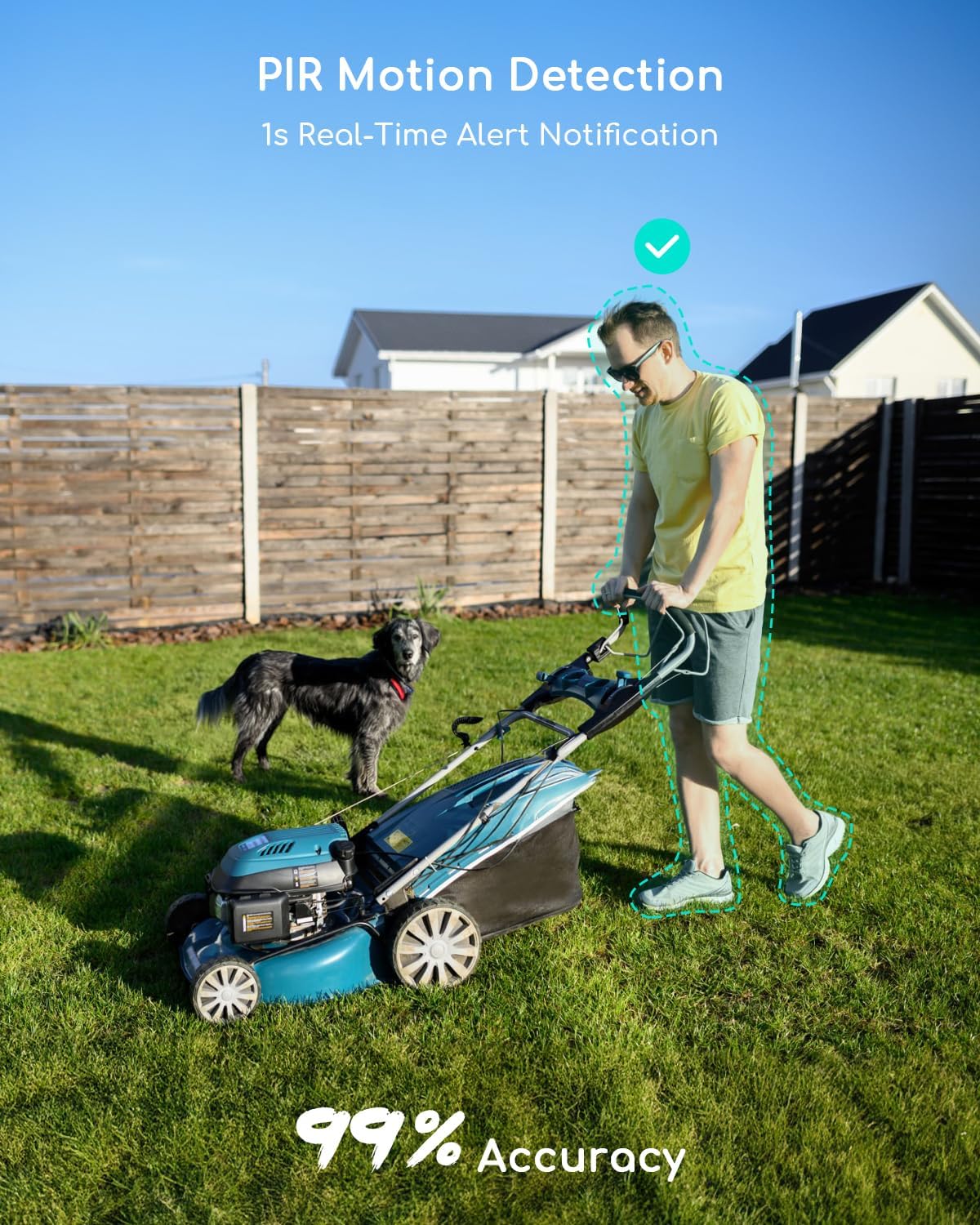 Thumbnail 5 de COOAU 2K Solar Security Camera Outdoor Wireless – Low-Light Panoramic 360° PTZ with AI Detection