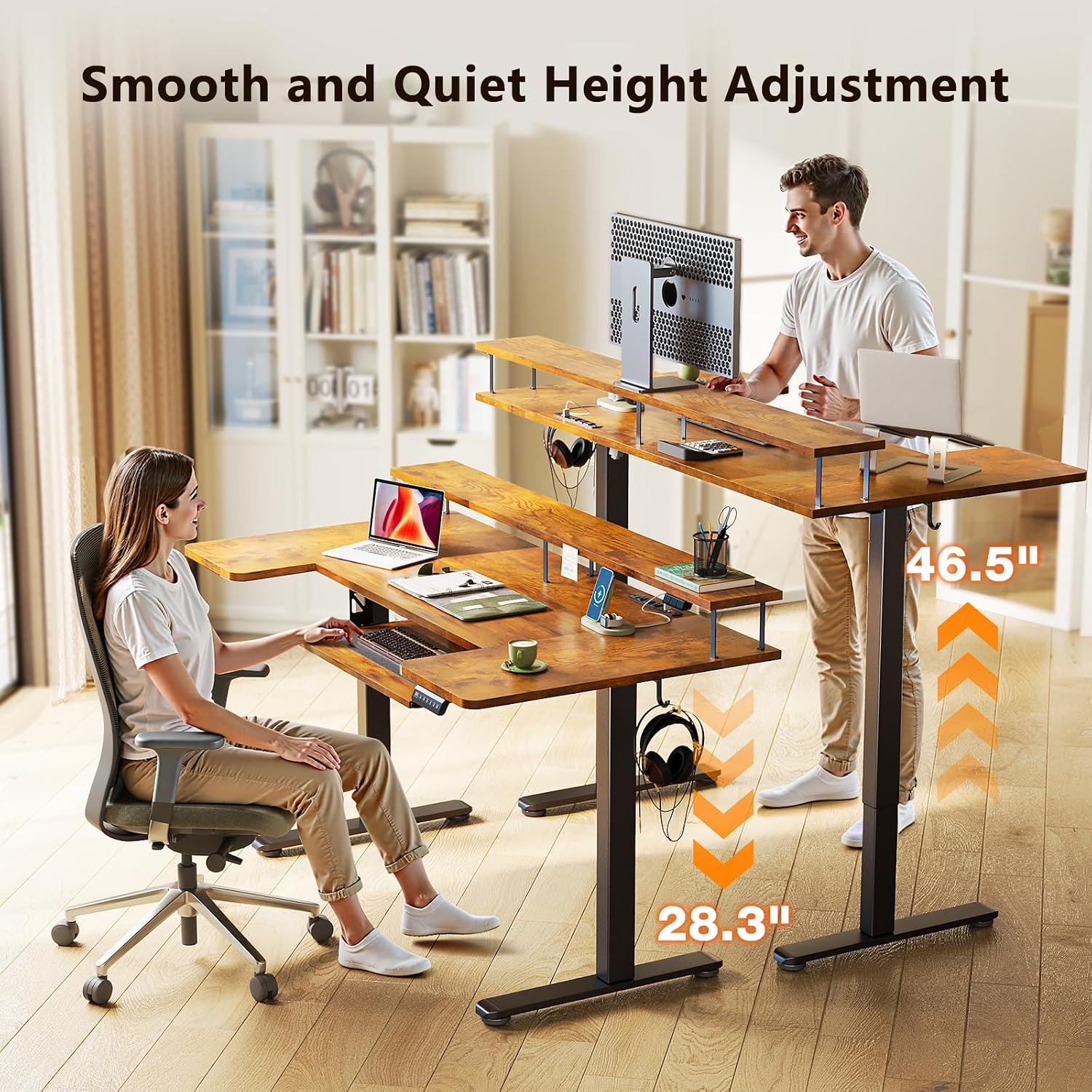 Thumbnail 3 de OffiGo U-Shaped Standing Desk, 55 Inch