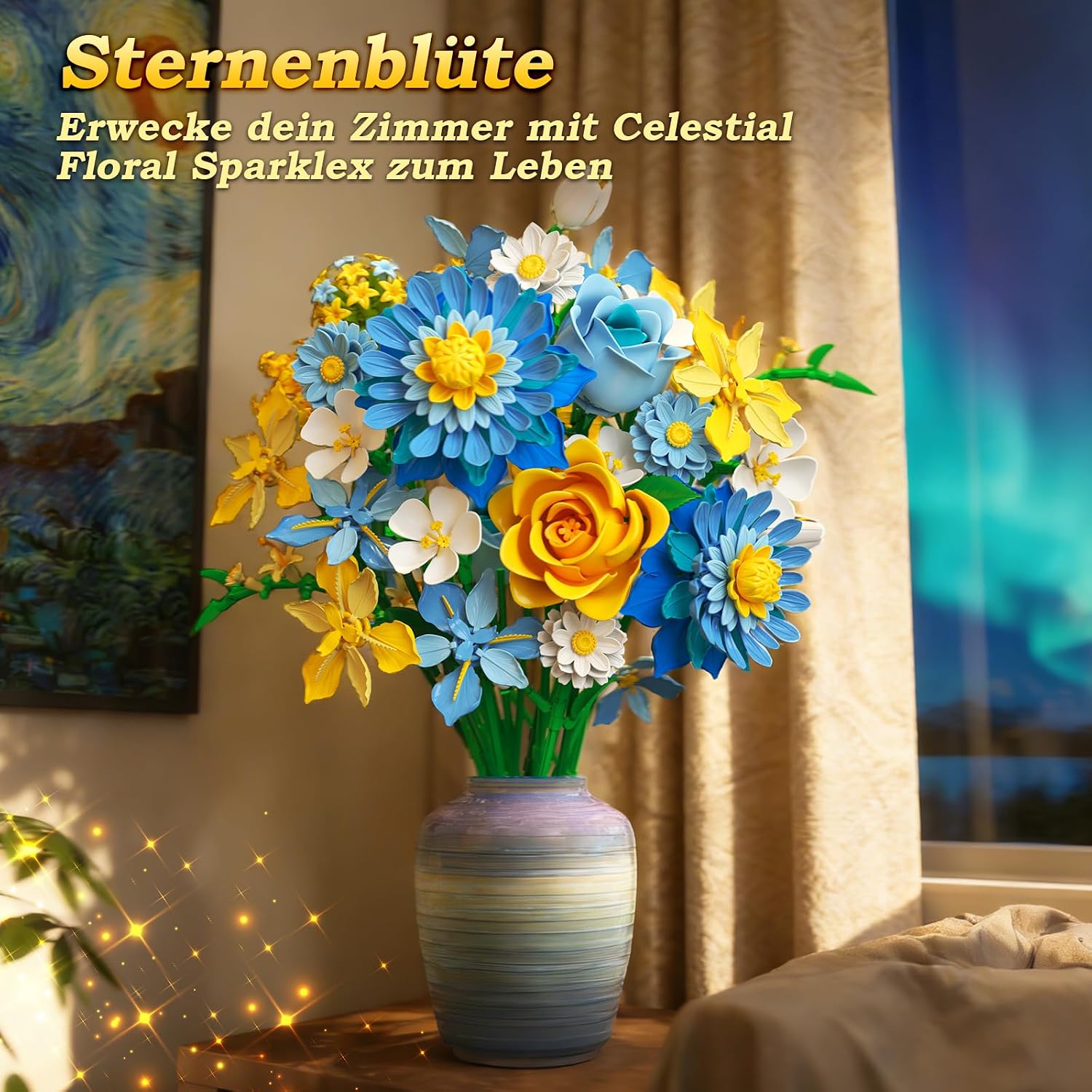 Detalle 2 de Flowers Building Sternenblüten Bauset 549 Teile