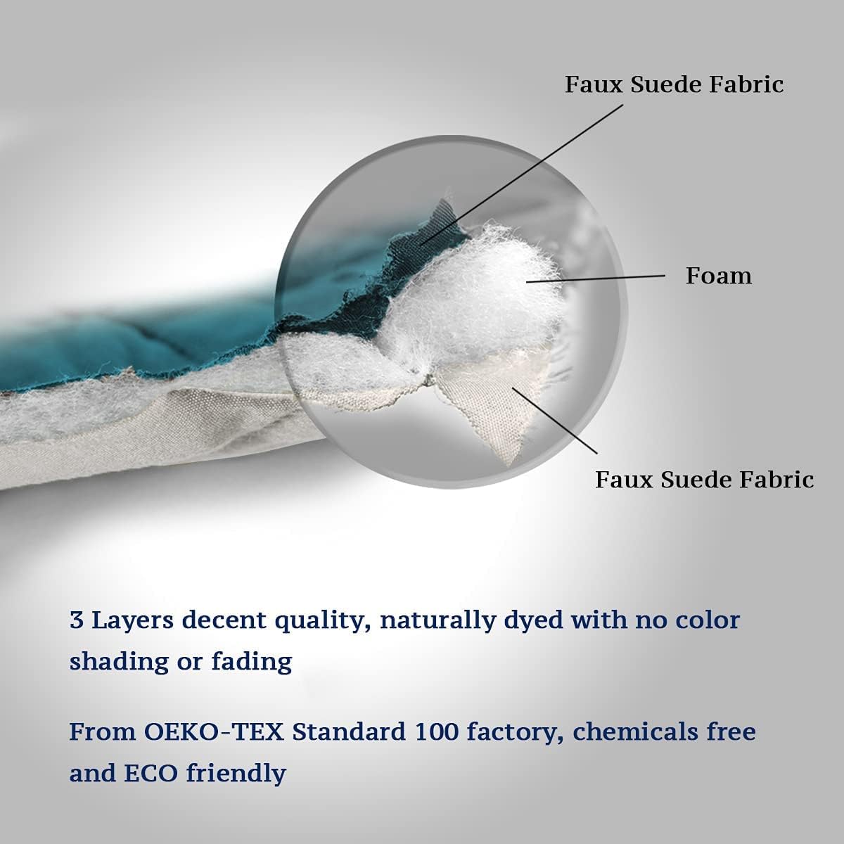 Detalle de H.VERSAILTEX Reversible Chair Cover, 21" Seat Width, Water-Repellent Quilted Fabric
