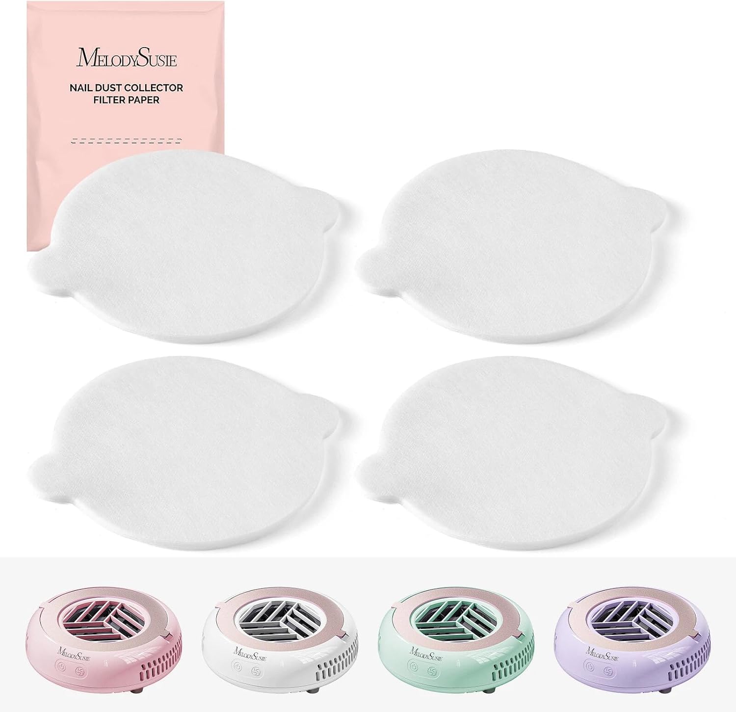 Detalle de MelodySusie Pocket-Sized Mini Nail Dust Collector (HProA) in Pink