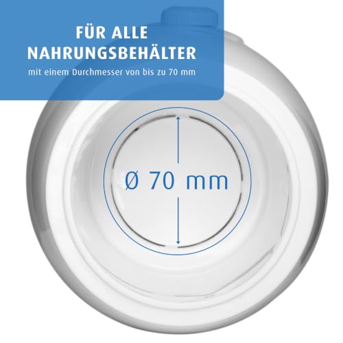 Thumbnail 6 de Reer Simply Hot Flaschenwärmer – sanftes Erwärmen von Fläschchen und Gläschen, Weiß/Grau