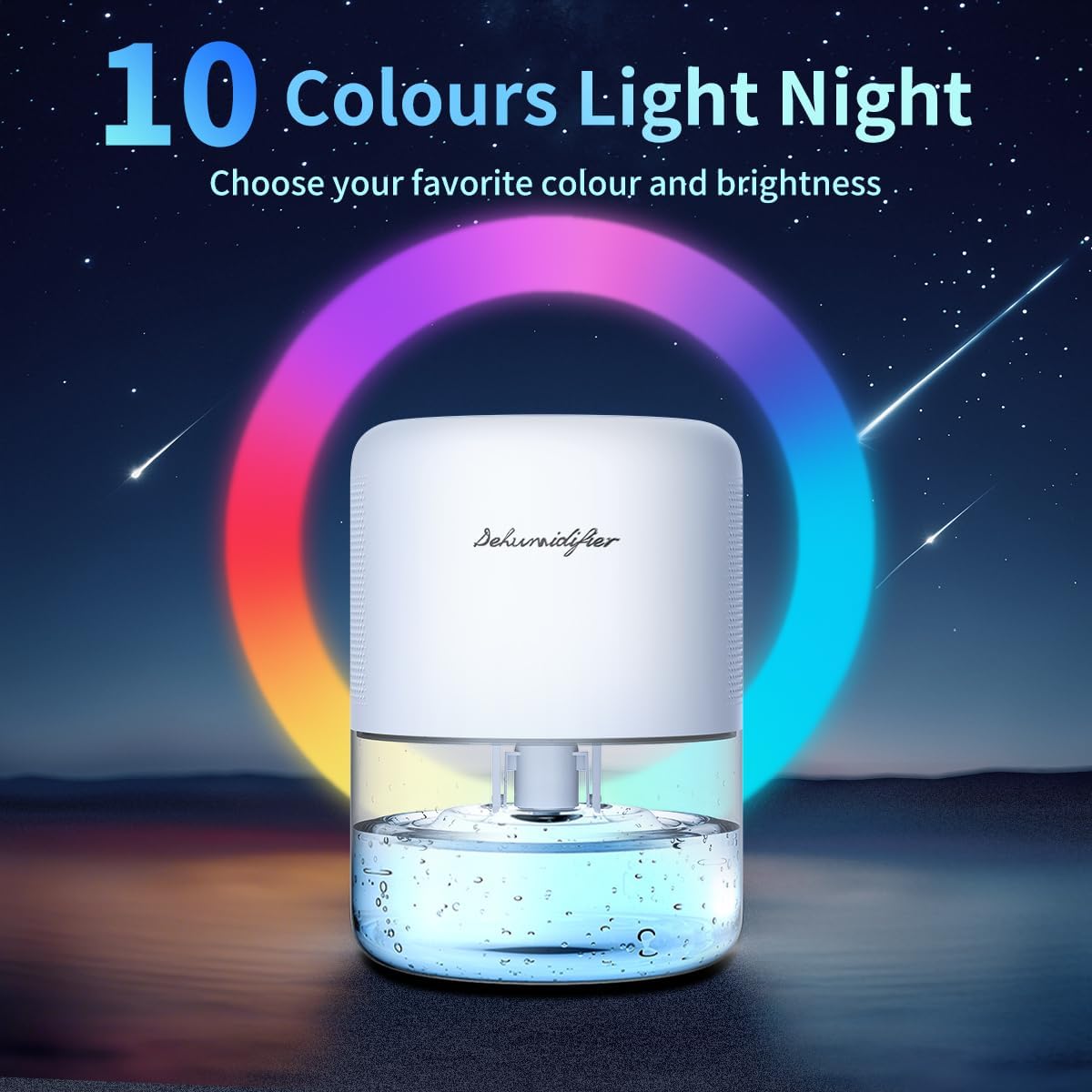 Detalle 2 de NeedDuck Portable Dehumidifier for Home (Small, Quiet) with Auto Defrost, Auto Shutoff, 44OZ Tank & Timer
