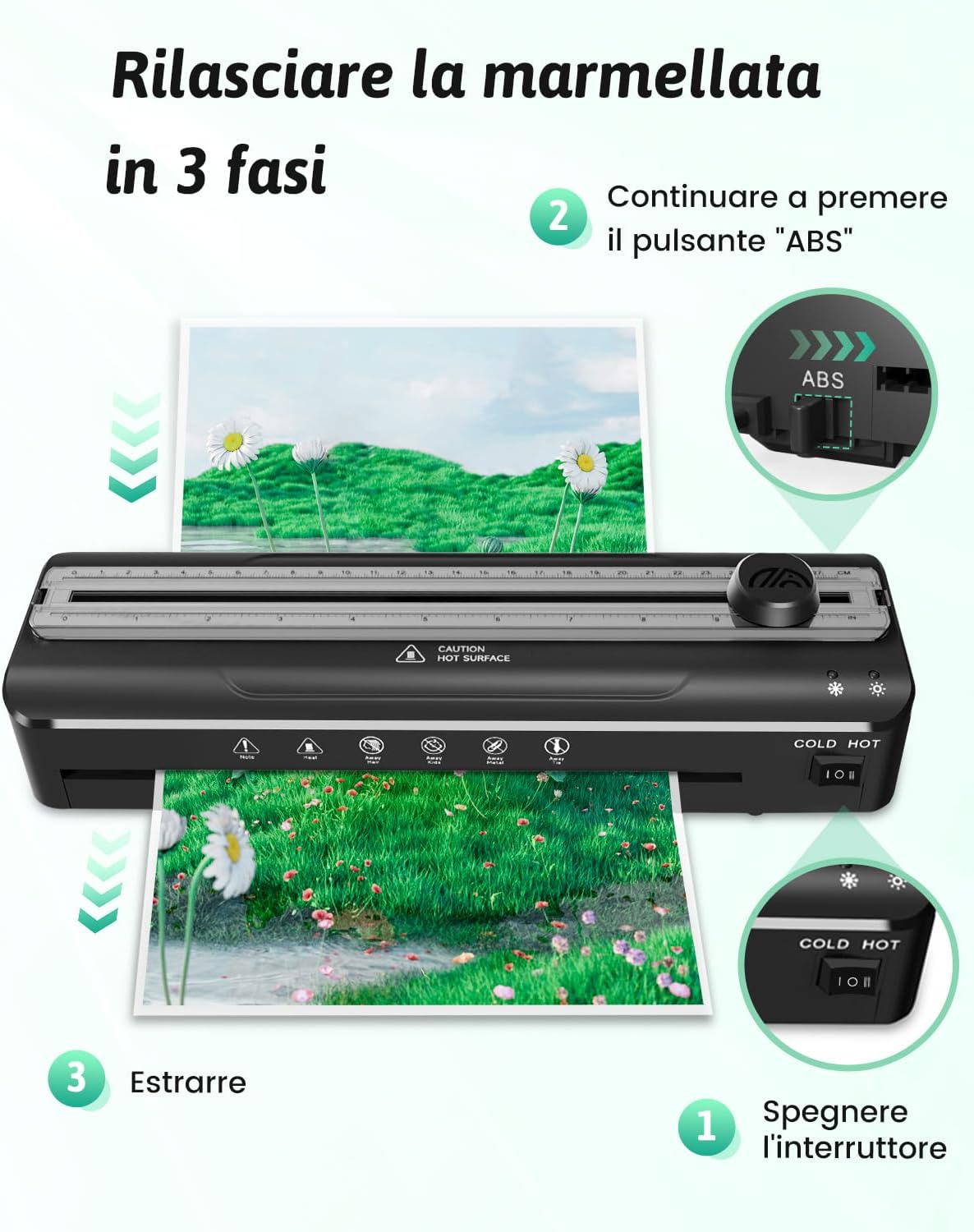 Thumbnail 5 de MAXDONE Plastificatrice A4 20 fogli 📎