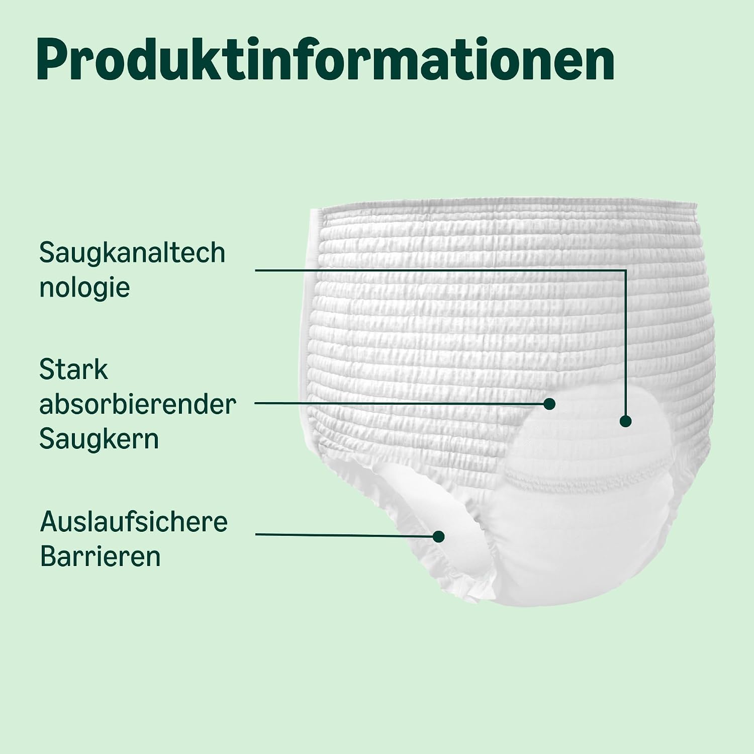 Thumbnail 1 de by Amazon Unisex-Superhosen, Größe L – 48 Stück (4 Packungen mit 12 Stück)