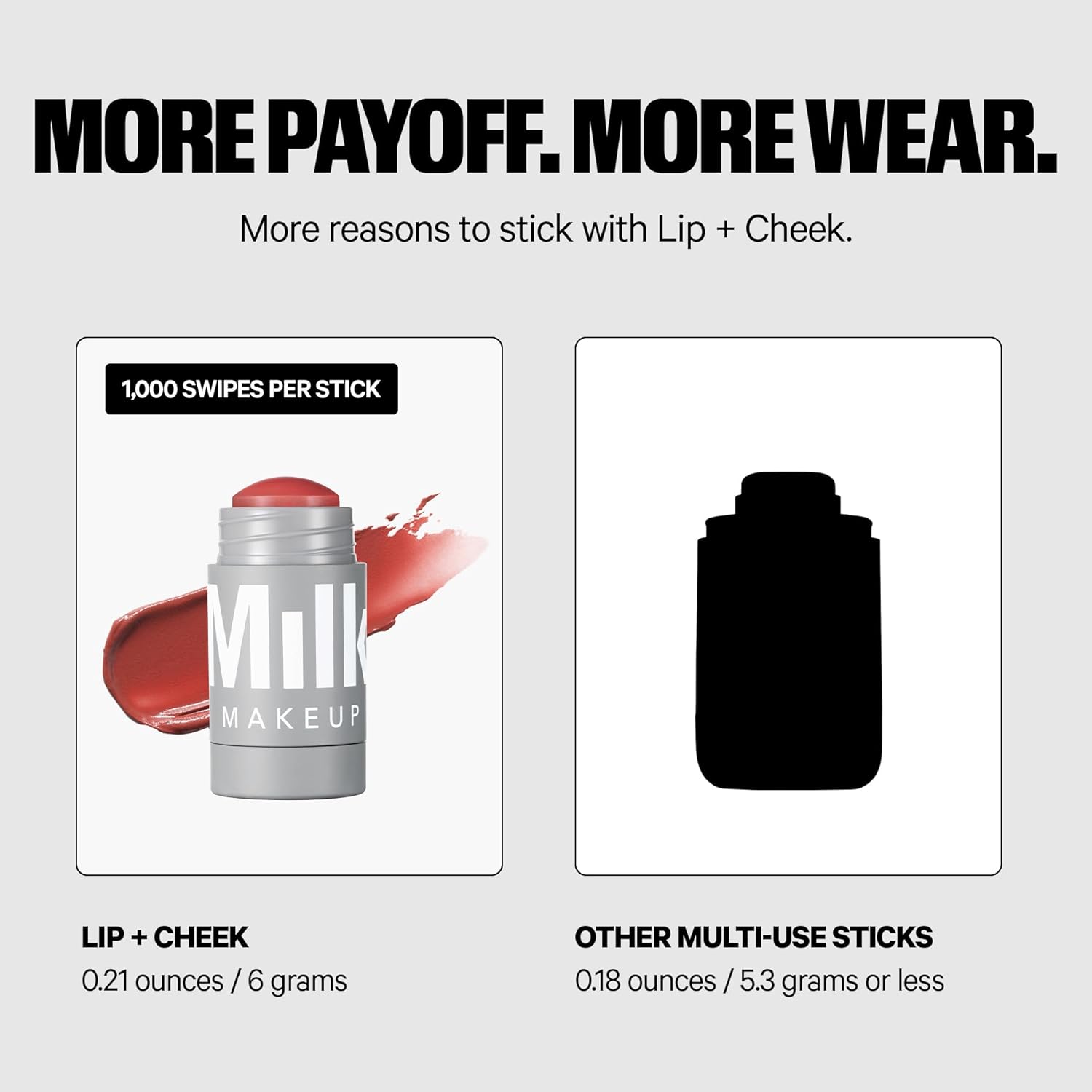 Thumbnail 4 de Milk Makeup Lip + Cheek Stick — buildable cream blush and lip color with mango butter and avocado oil