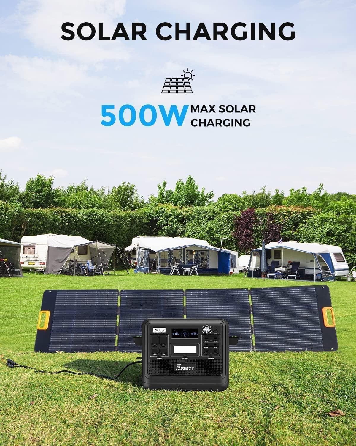 Thumbnail 6 de FOSSiBOT F2400 : générateur solaire portable LiFePO4 2048 Wh avec panneau 200 W