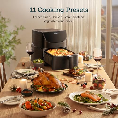 Thumbnail 2 de COSORI Air Fryer 5.5L: 1700W, 11 Presets, 100 Recipe Cookbook, Non-Stick & Dishwasher Safe Basket (CP158-AF) – Black