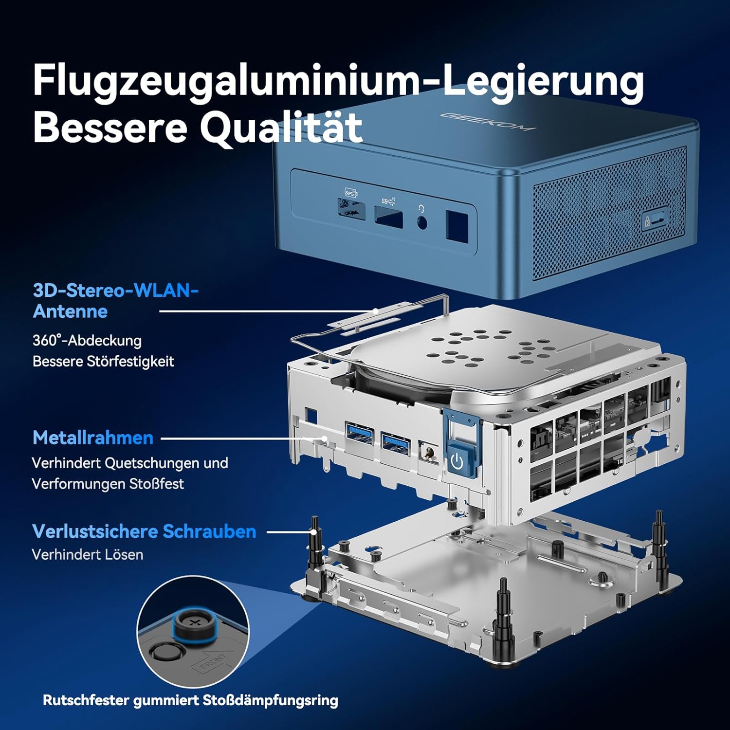 Thumbnail 6 de GEEKOM IT13 Mini PC mit Intel i5-13600H – kompakt, flexibel und erweiterbar